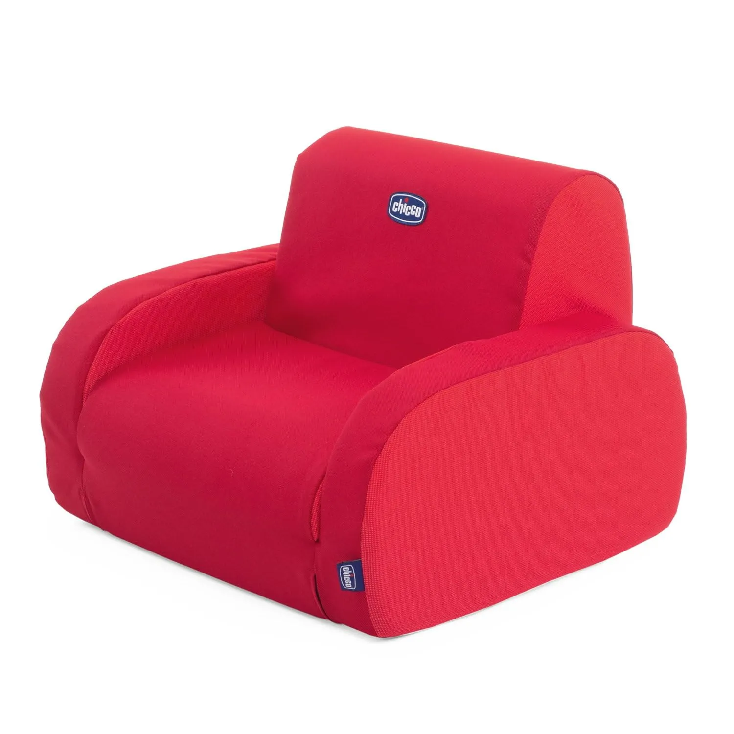 Chicco Twist Poltroncina per Bambini Trasformabile in Chaise Longue e Divanetto, Sedia per Bambini con 3 Configurazioni, Comoda e Leggera, Si Trasforma con 1 Gesto - Per Bambini 12+ Mesi, Rosso