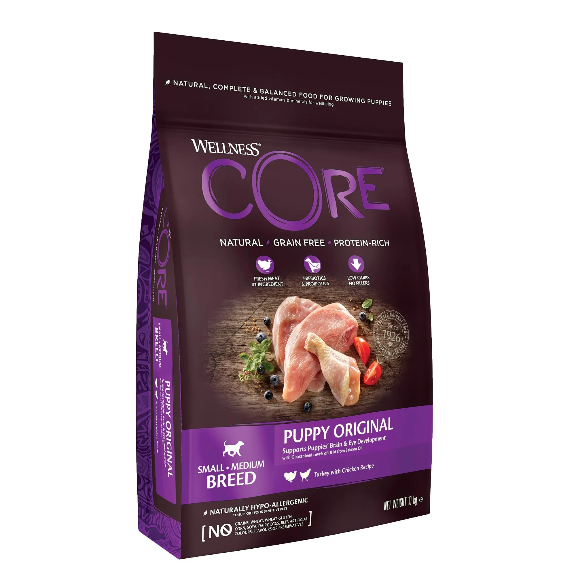 Wellness CORE Cucciolo 10 kg, Pollo & Tacchino – Crocchette Per Cani
