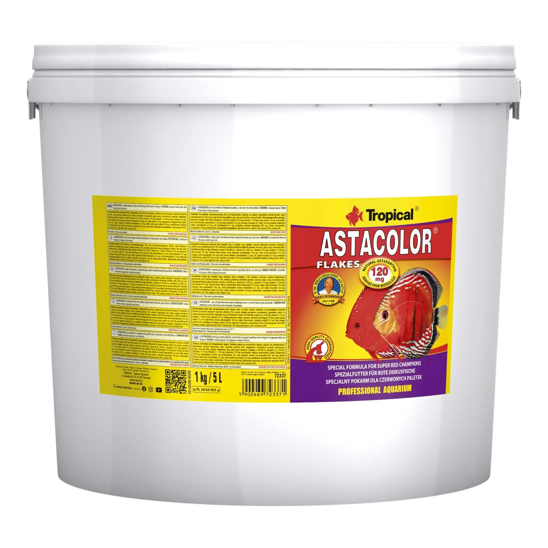 ASTACOLOR 5L / 1kg - Mangime per intensificare i colori dei pesci