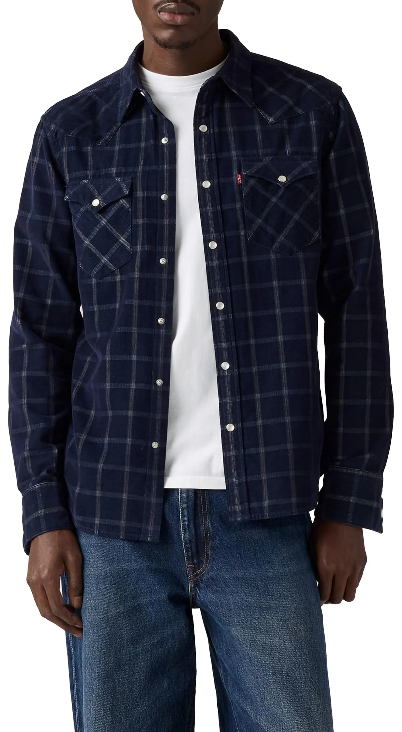 Levi's Barstow Western Standard Dory Indigo Cor, Dory Indigo Cord, S