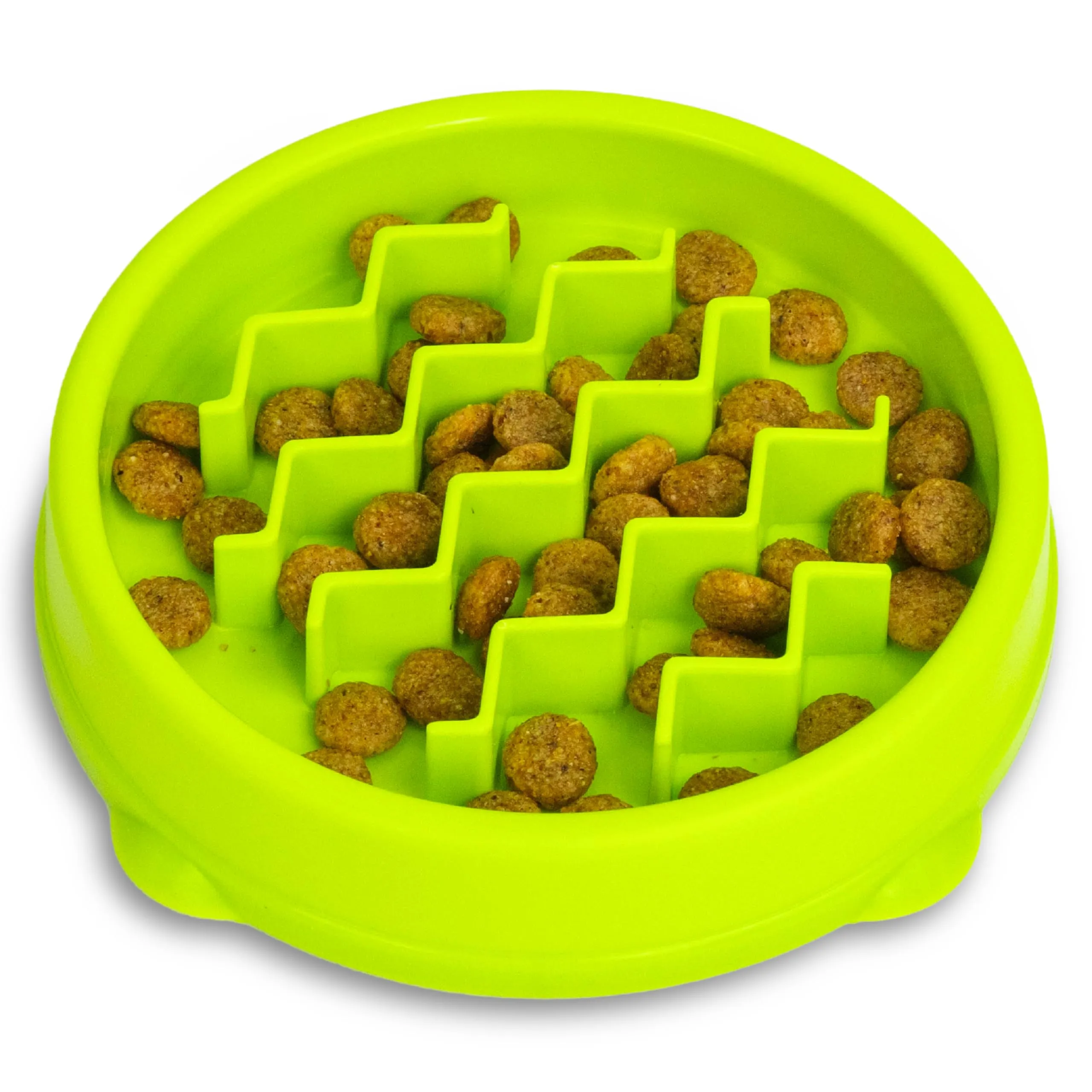 Petstages Kitty Slow Feeder - Ciotola anti ingozzamento per gatti - verde