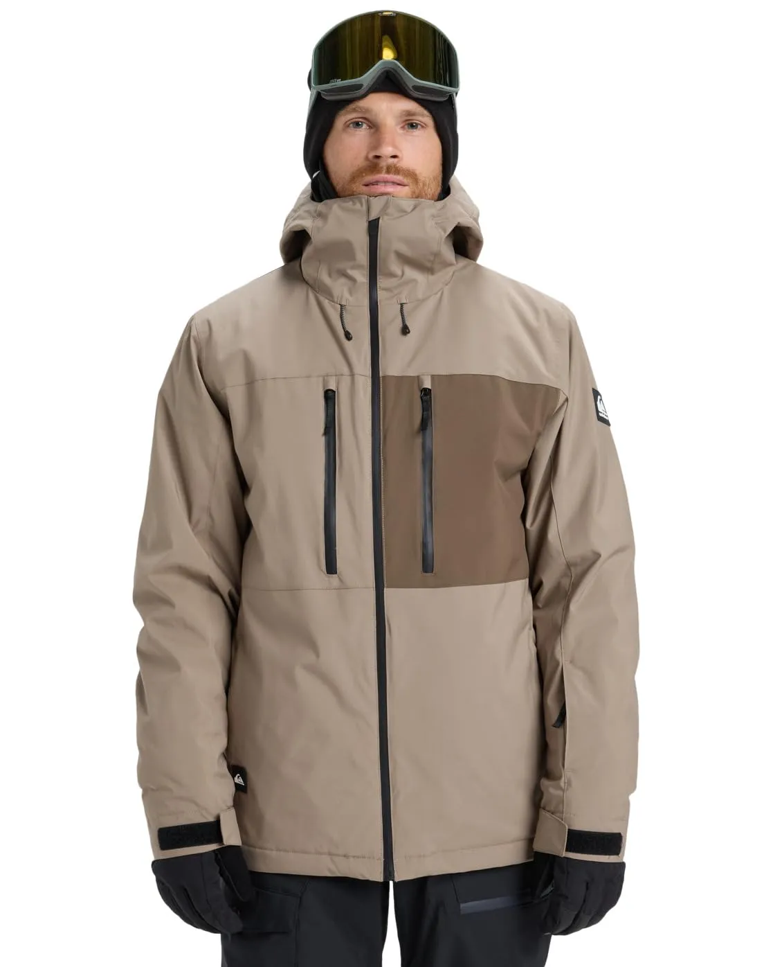 Quiksilver Giacca Snow Sycamore Solid 20 K, Colore: Beige