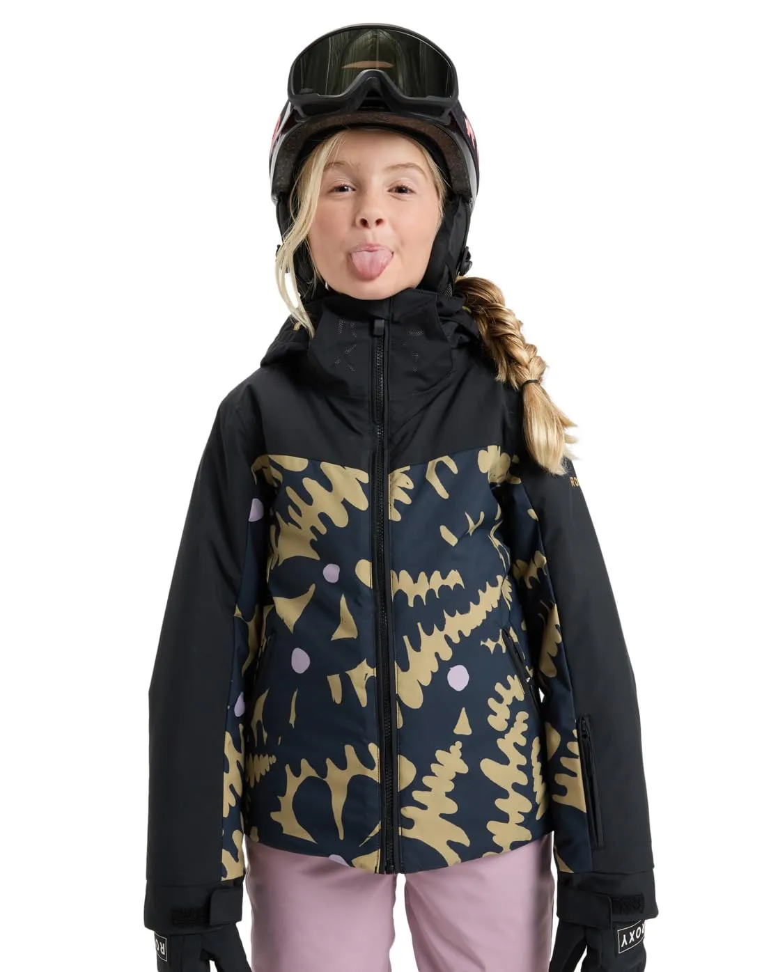 Roxy Giacca da neve Free Jet Block Girl Giacca Bambina Beige 8