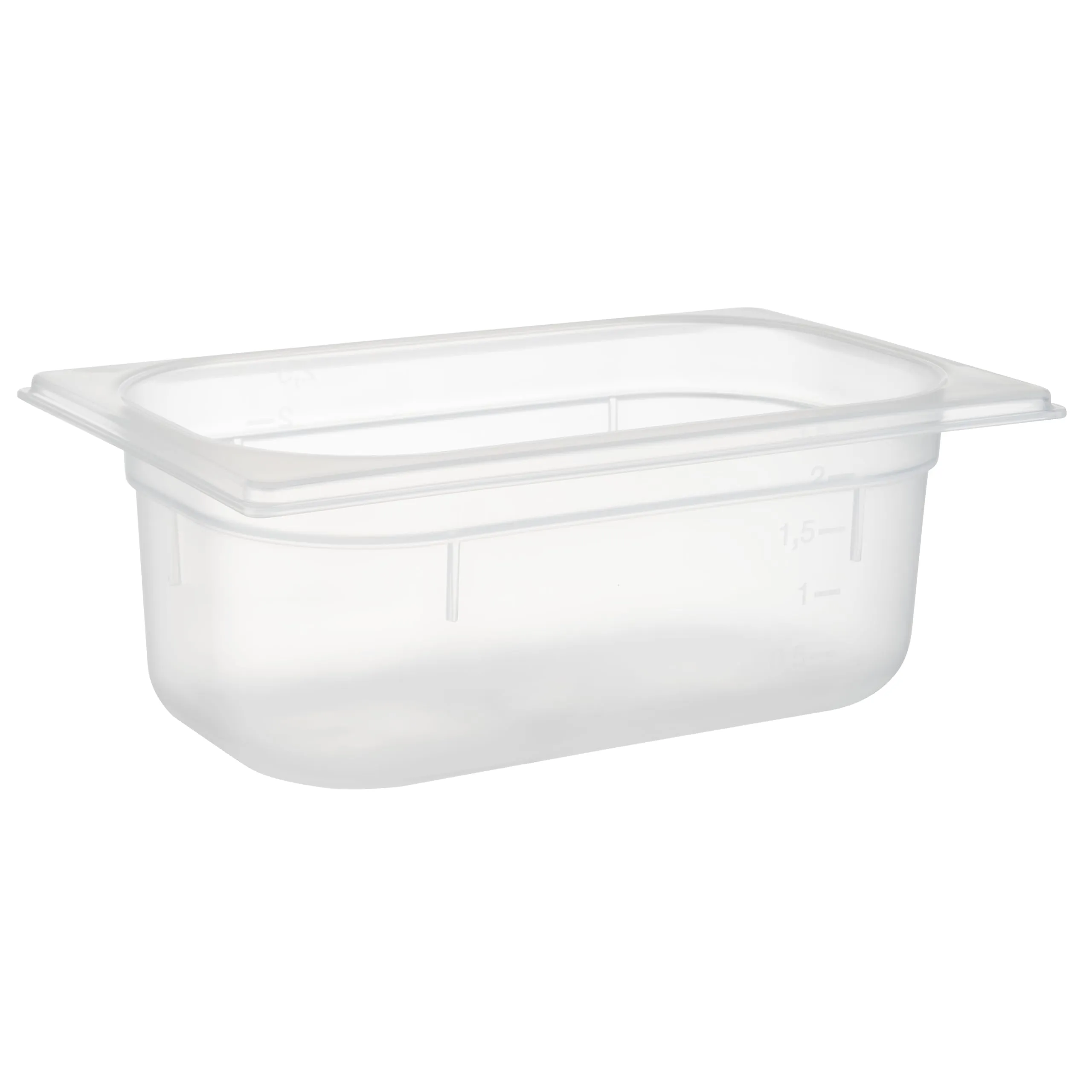 APS GN 1/4 Contenitore, Polipropilene, 2,5 Litri, 26,5 x 16,2 cm, Altezza: 10,0 cm