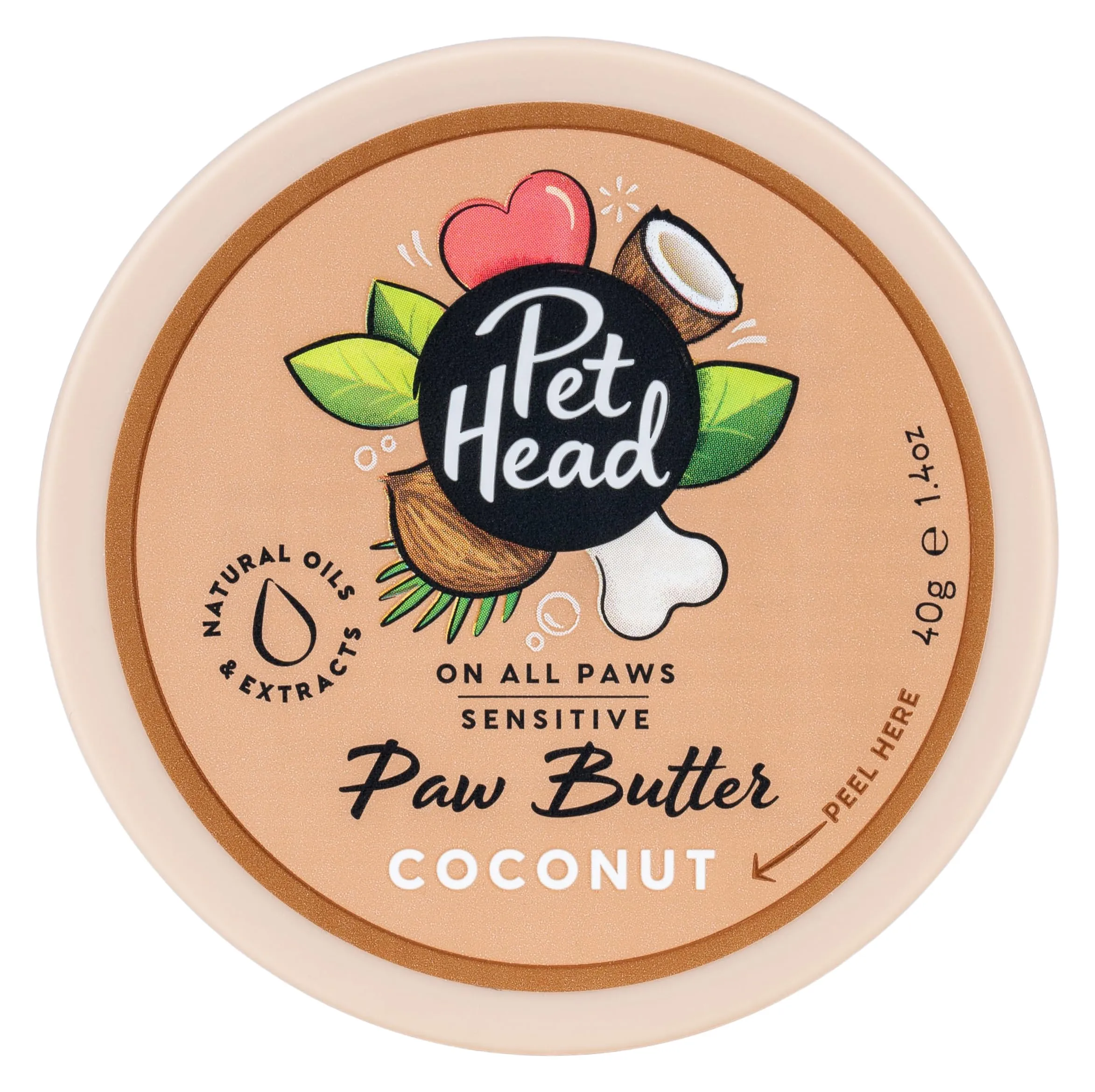 Pet Head Burro per zampette On All Paws al cocco | 40g