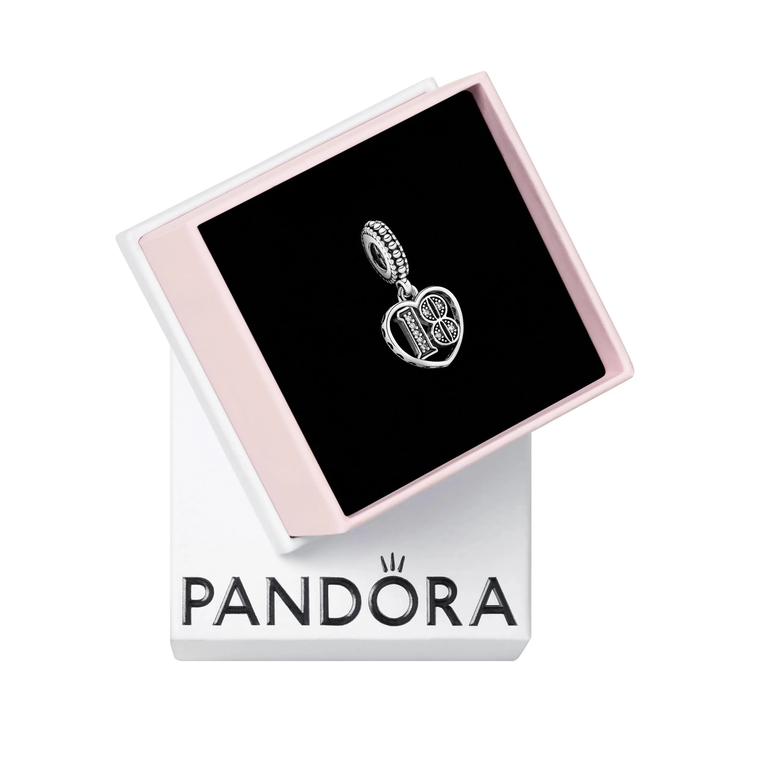 PANDORA Icons Pendente in argento con zirconia cubica trasparente