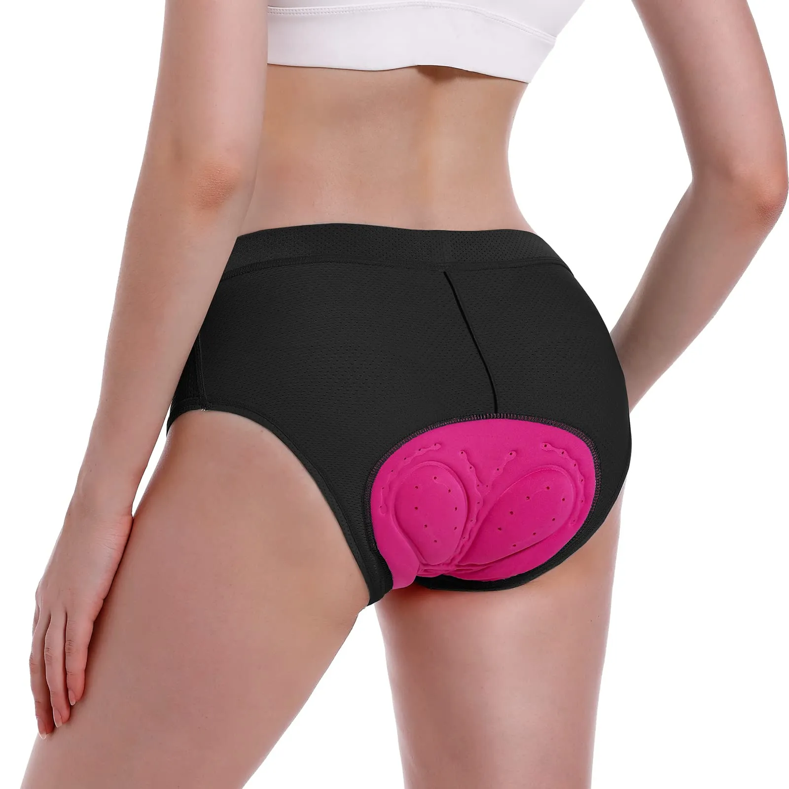 MEETWEE Pantaloncini da Ciclismo da Donna, 4D Gel Imbottiti Intimo Pantaloncini da Bici Antiscivolo Intimo MTB da Ciclismo Donna Traspirante Pantaloncini Corti da Ciclismo