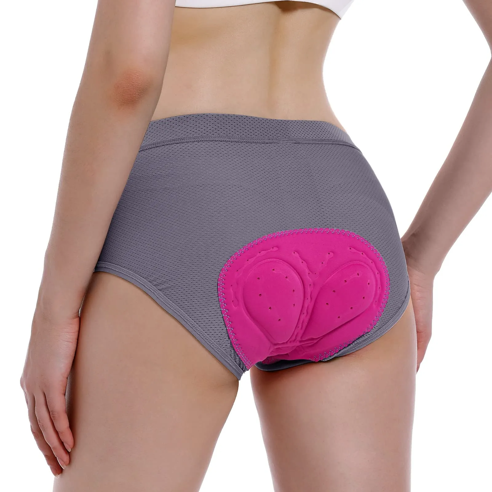 MEETWEE Pantaloncini da Ciclismo da Donna, 4D Gel Imbottiti Intimo Pantaloncini da Bici Antiscivolo Intimo MTB da Ciclismo Donna Traspirante Pantaloncini Corti da Ciclismo