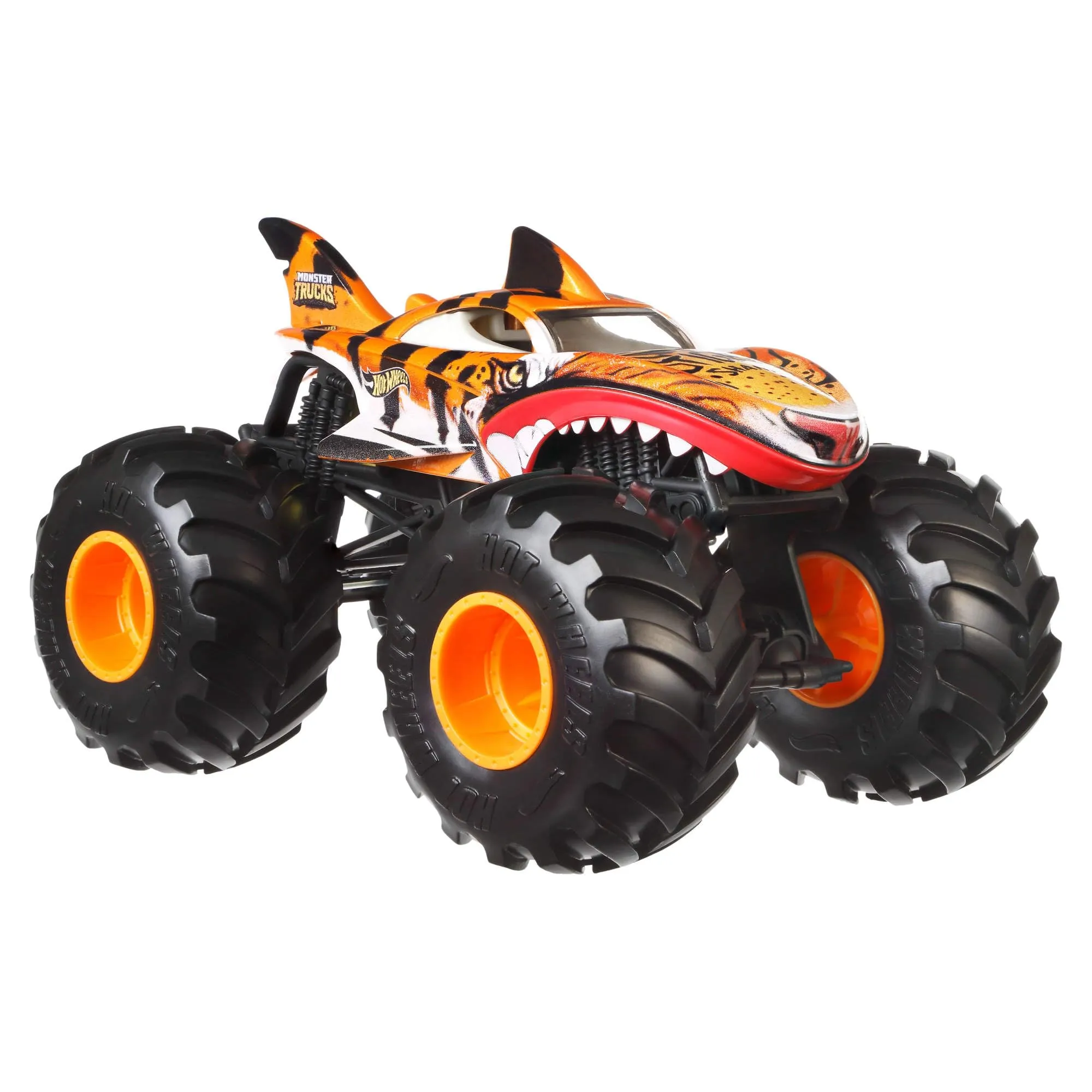 Hot Wheels Monster Trucks Tiger Shark Oversize in scala 1:24
