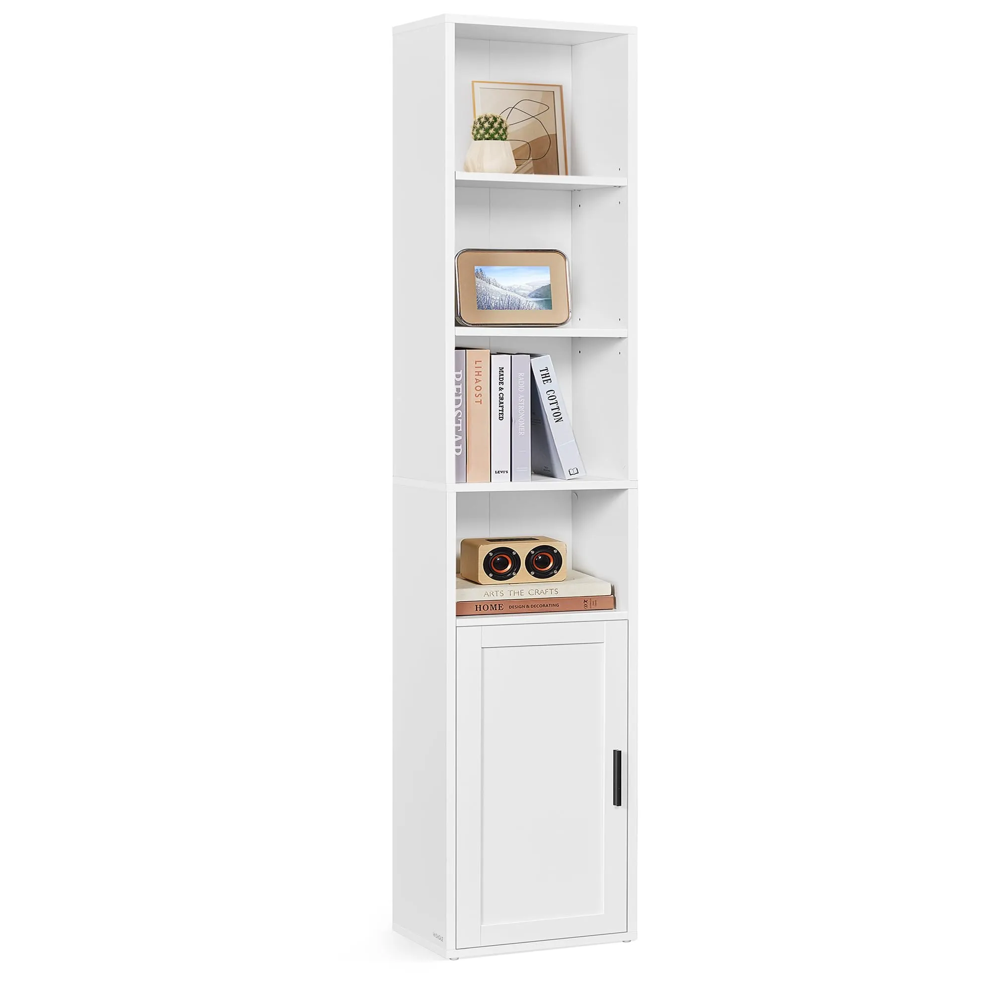 VASAGLE Libreria con 1 Anta, 31,5 x 24,1 x 174,5 cm