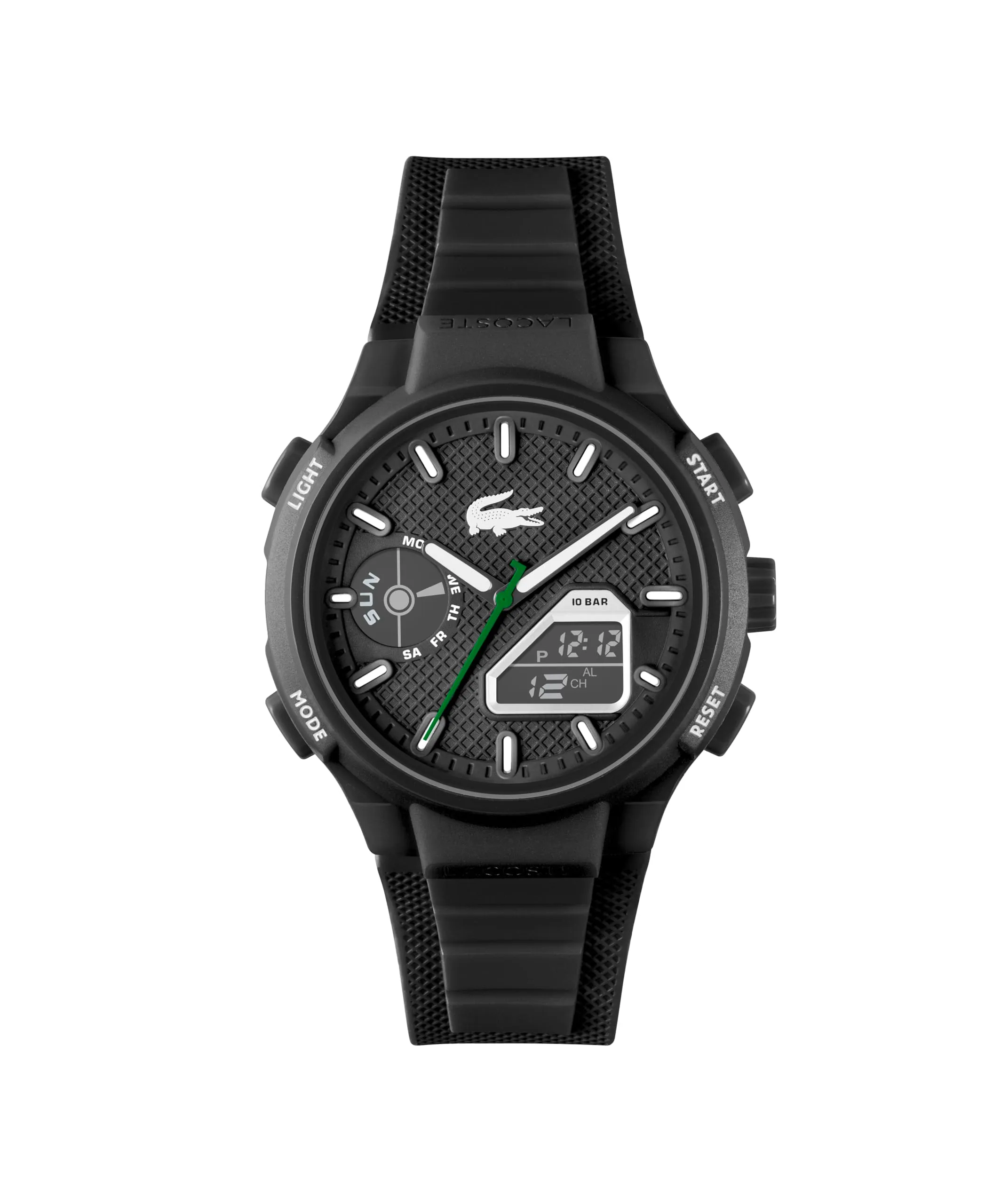 Lacoste Orologio Quarzo Multifunzione Analogico-Digitale da uomo Collezione LC33 con cinturino in silicone