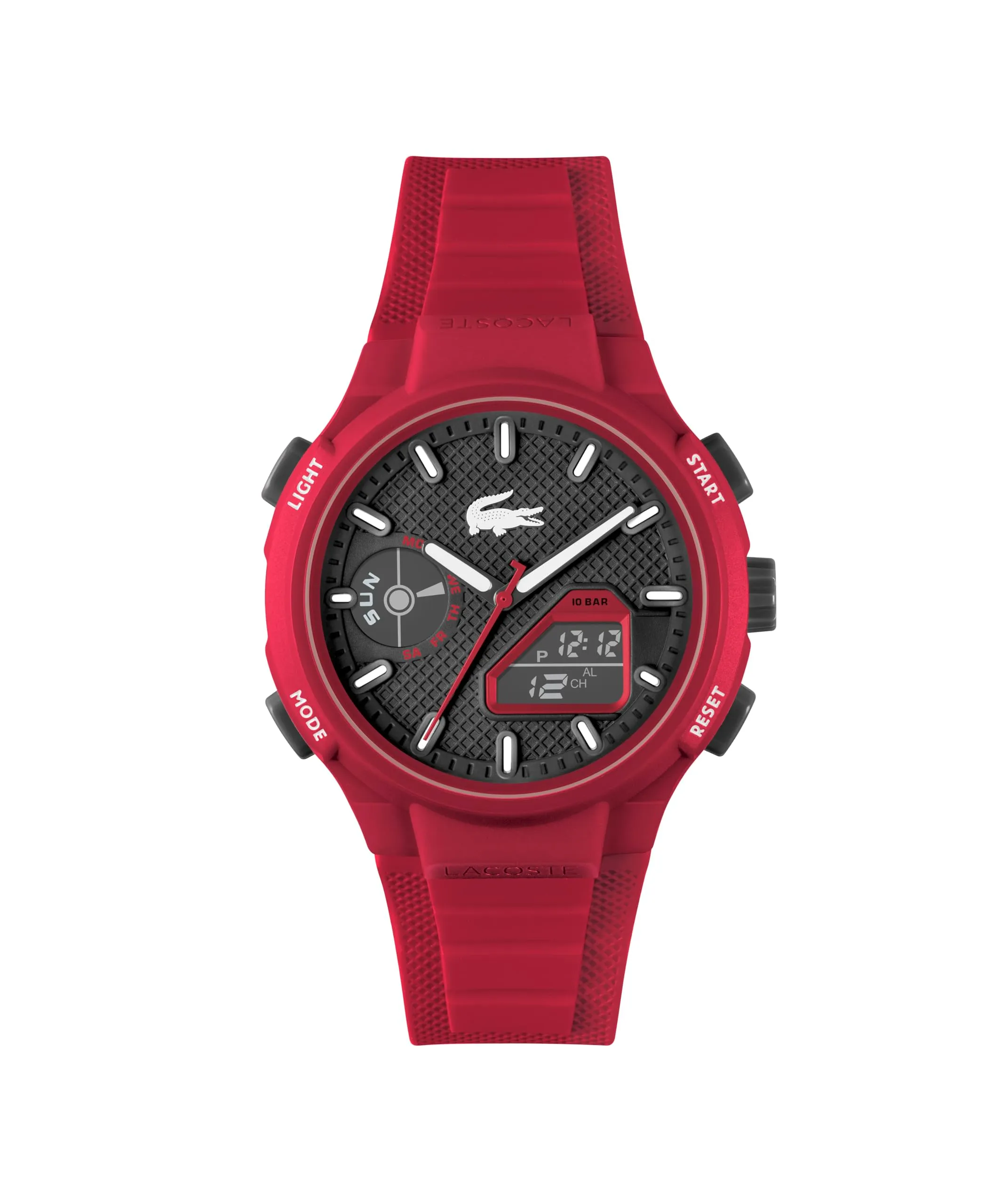 Lacoste Orologio Quarzo Multifunzione Analogico-Digitale da uomo Collezione LC33 con cinturino in silicone