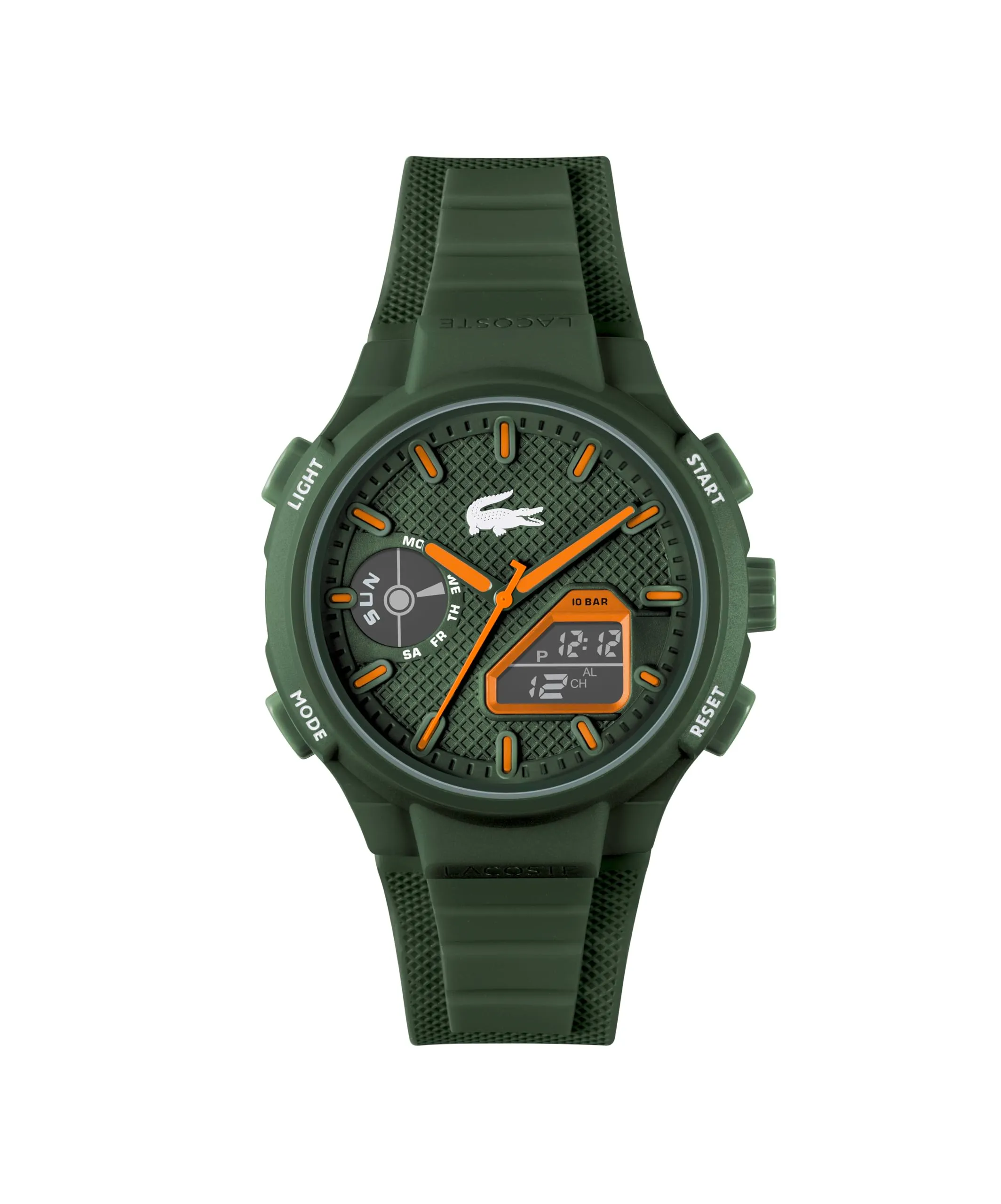 Lacoste Orologio Quarzo Multifunzione Analogico-Digitale da uomo Collezione LC33 con cinturino in silicone
