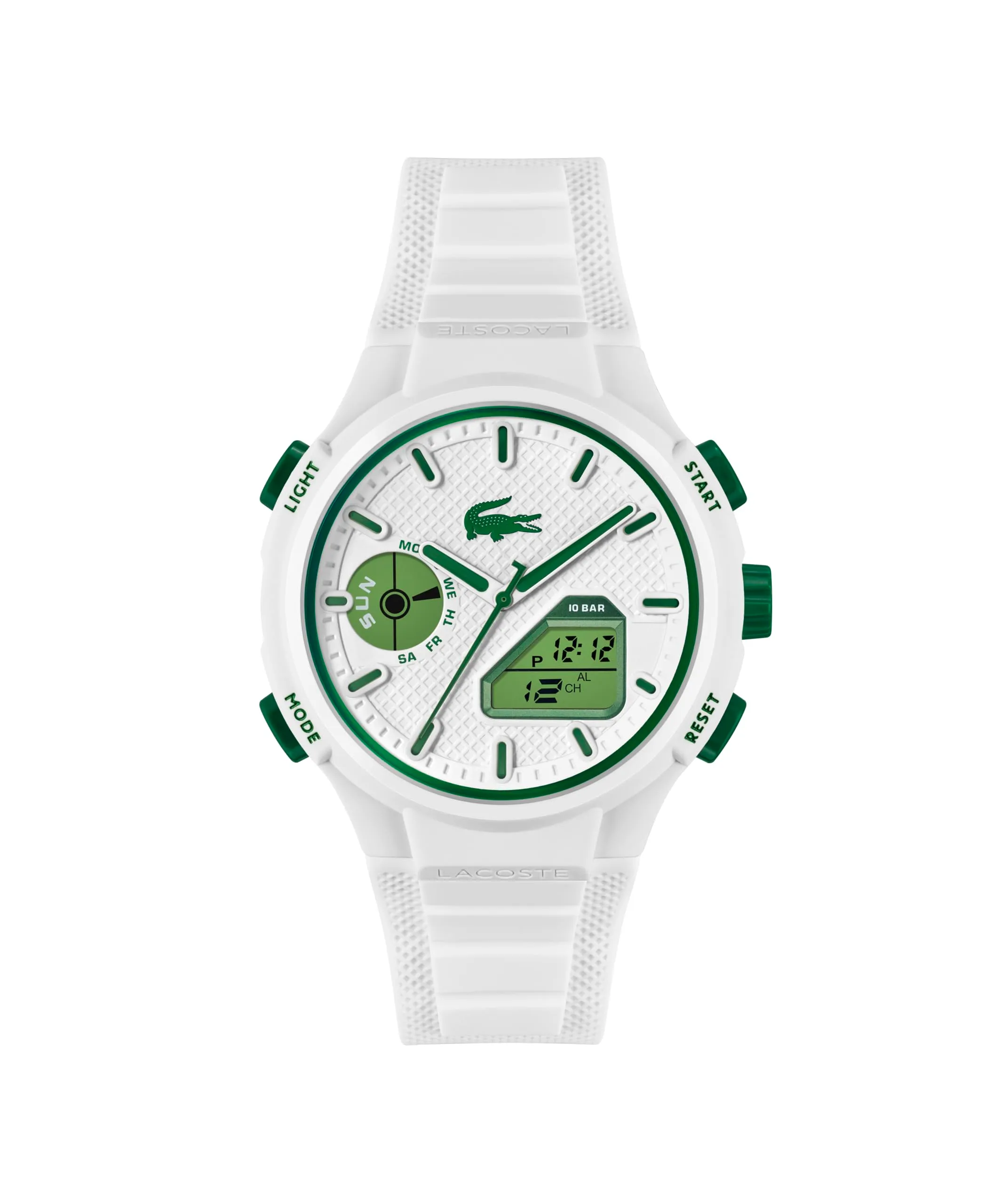 Lacoste Orologio Quarzo Multifunzione Analogico-Digitale da uomo Collezione LC33 con cinturino in silicone