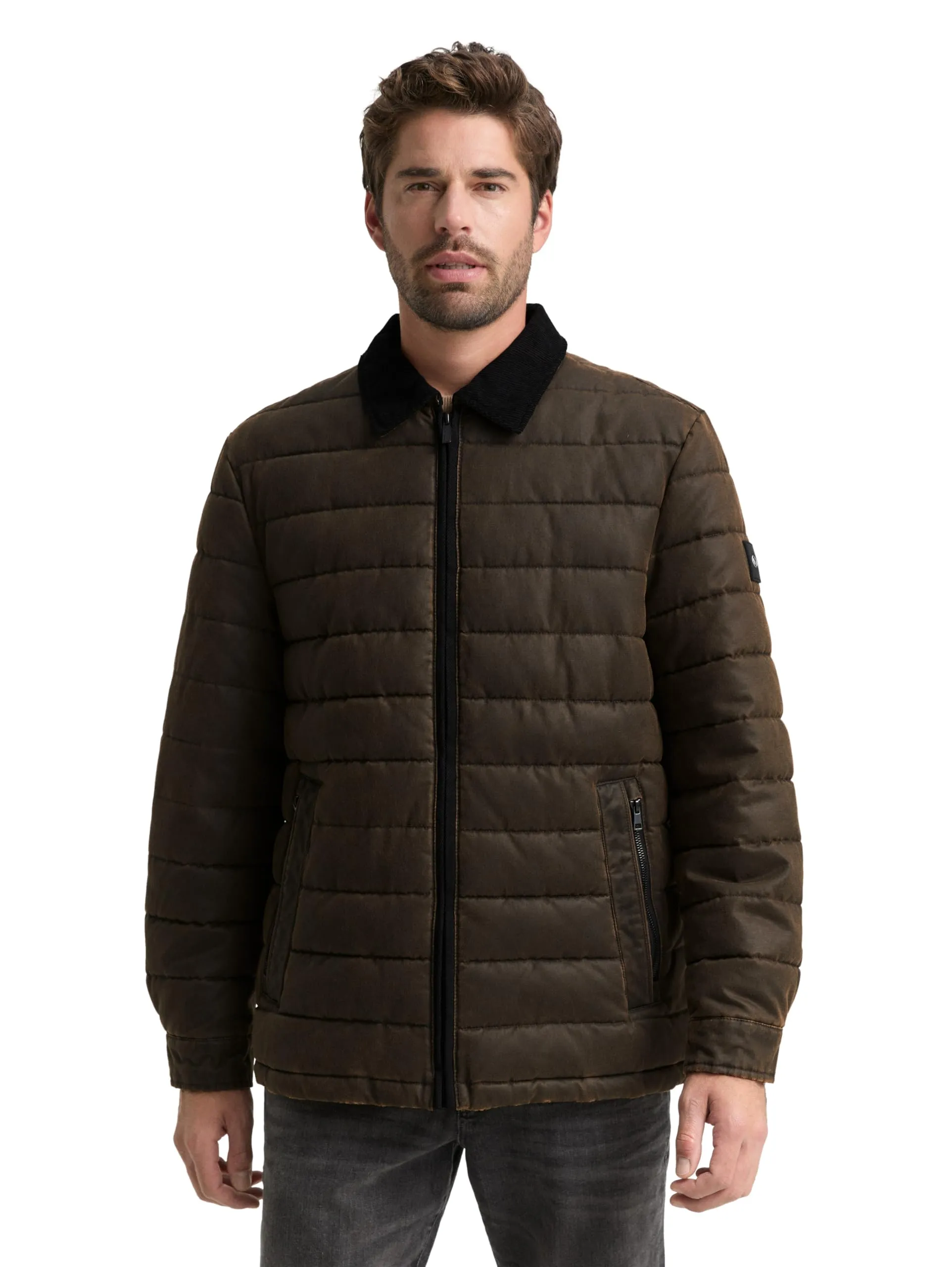 TOM TAILOR Giacca da Uomo 1048277, 38836-Dark Brown Melange, 3XL, 38836 - Melange Marrone Scuro, 3XL
