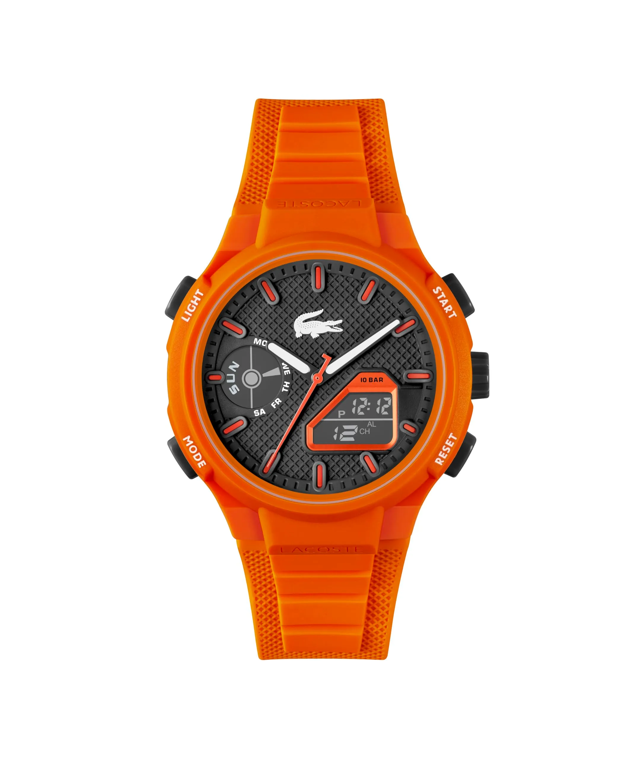 Lacoste Orologio Quarzo Multifunzione Analogico-Digitale da uomo Collezione LC33 con cinturino in silicone