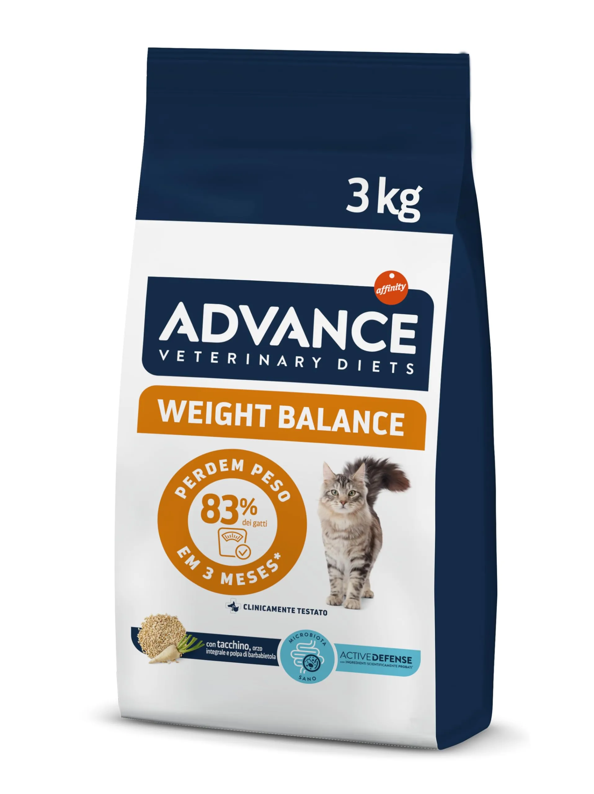Advance Veterinary Diets - Weight Balance - Cibo per Gatti con Problemi di Sovrappeso - 3kg