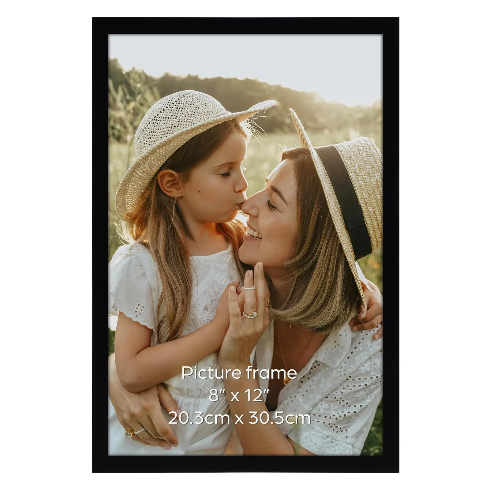 Ditwis Cornice 20x30 Nera, Adatta per 30x20 cm Foto e Immagini, per Pareti e Tavoli, Portafoto per Soggiorno, Camera da Letto e Ufficio