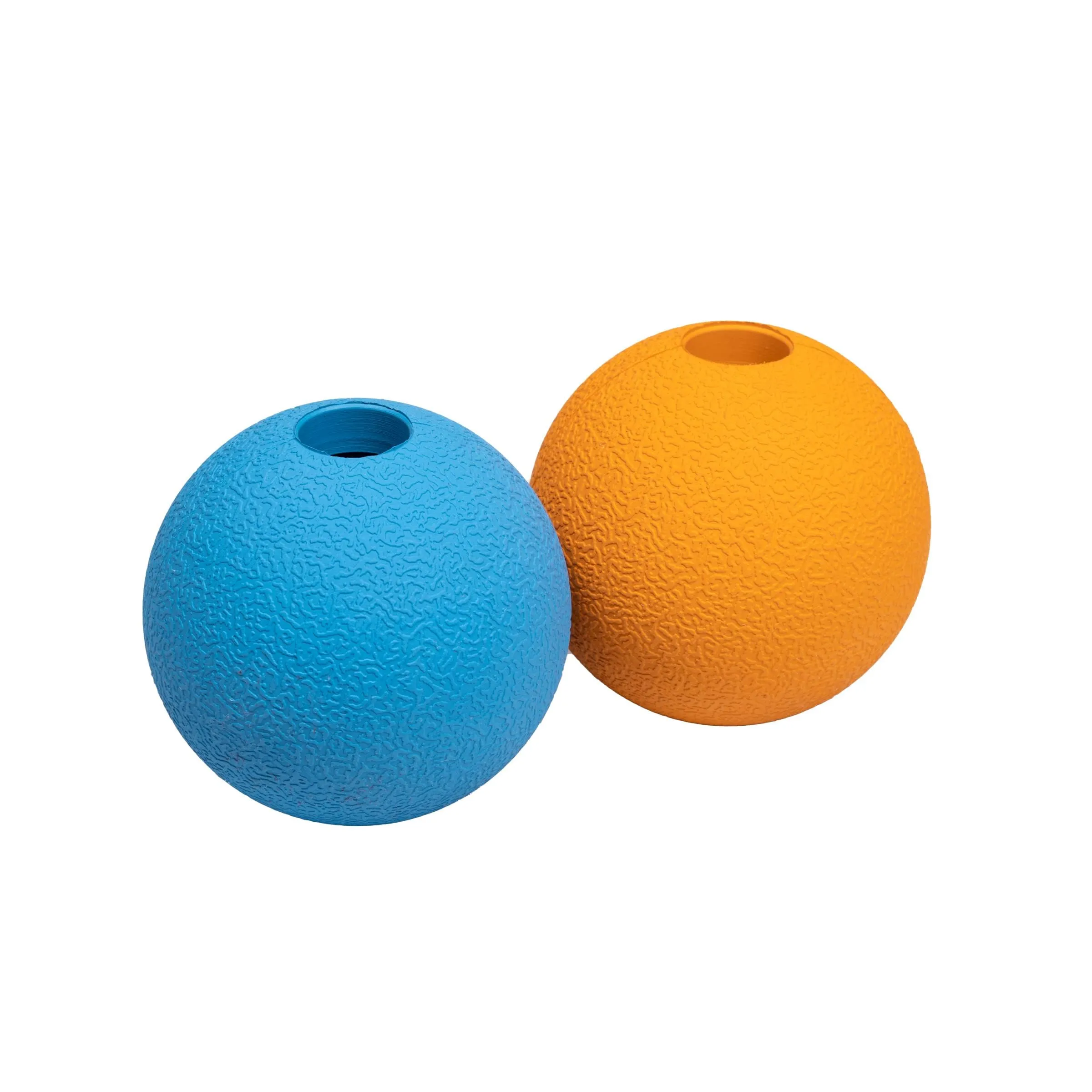 Amazon Basics Palline Giocattolo da Riporto in Gomma per Cani, 7.62 cm (Confezione da 2), Blu, Arancione