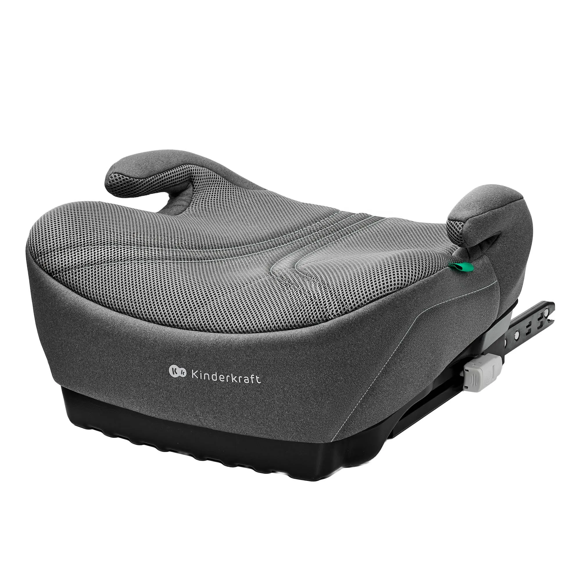 Kinderkraft I-BOOST 2 PRO, Seggiolino per Bambini da 125-150 cm e da 6 a 12 anni, Installazione ISOFIX, molto leggero (2,36 kg), Braccioli Ergonomici, Rivestimento Sfoderabile, Grigio