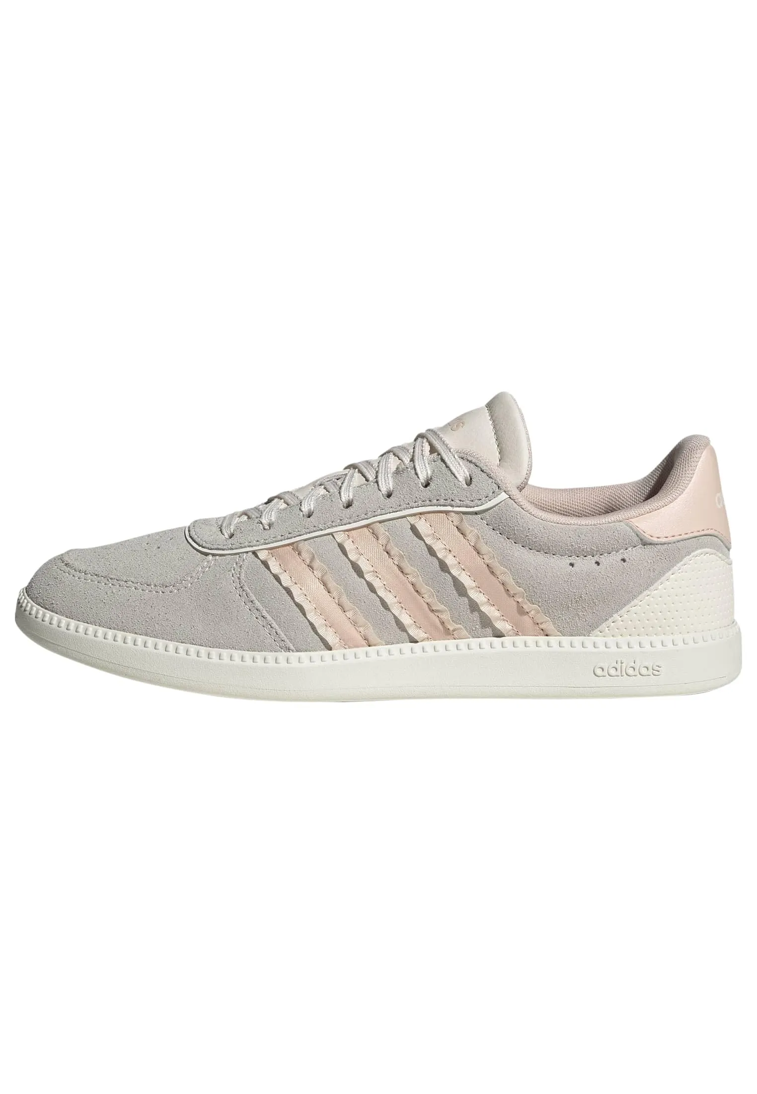 adidas Donna BREAKNET Sleek Shoes, Chalk White/Blush Pink/off White, 40 EU