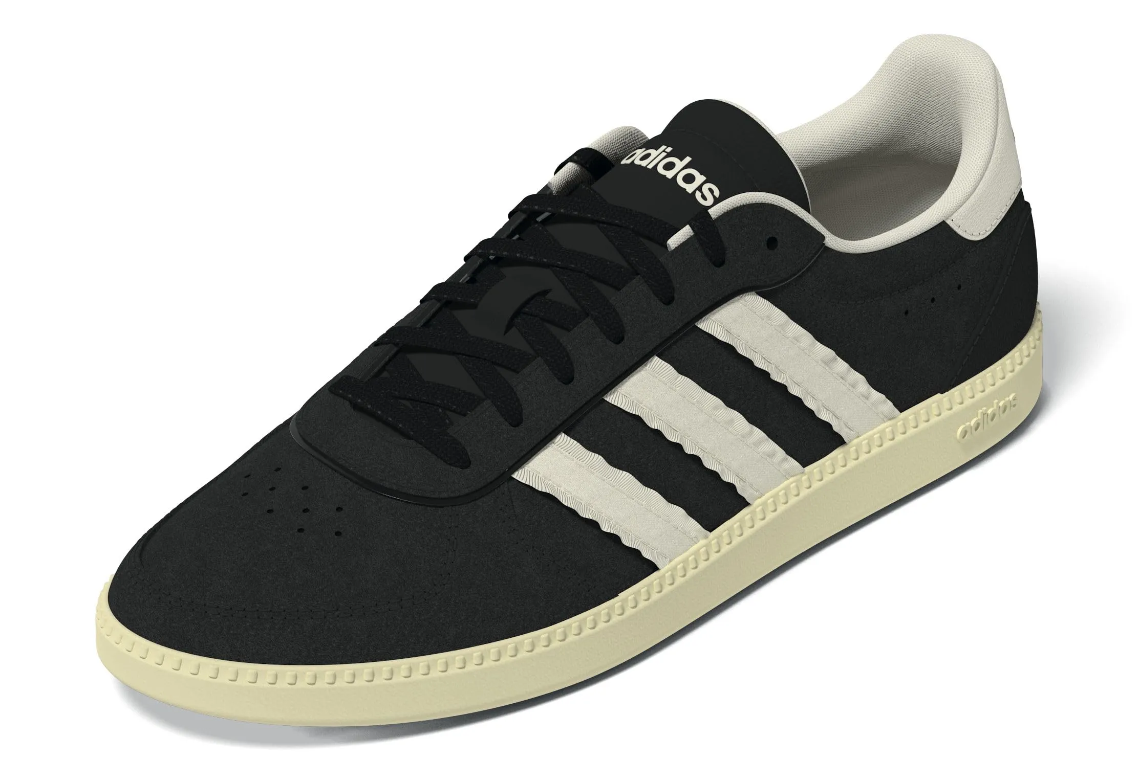 adidas Donna BREAKNET Sleek Shoes, Core Black/Core White/Warm Vanilla, 37 1/3 EU