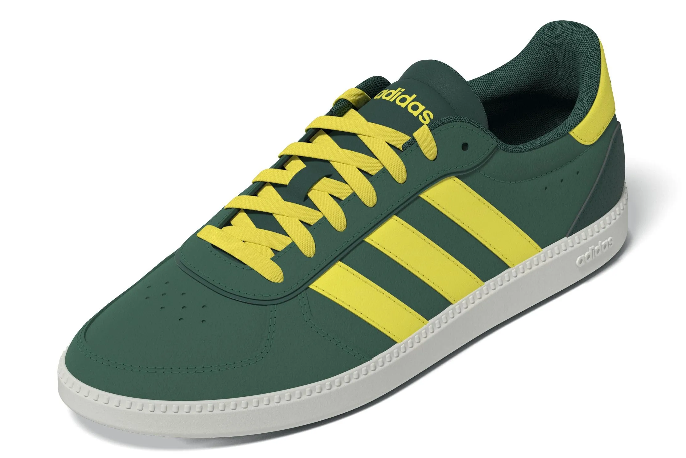 adidas Donna BREAKNET Sleek Shoes, Collegiate Green/Yellow/off White, 36 2/3 EU