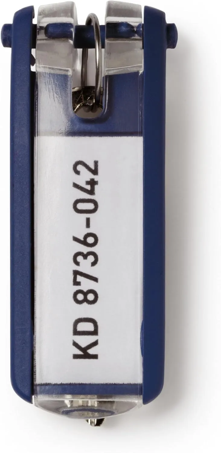 Durable Key Clip Portachiavi, 6 pezzi, blu scuro, 195707