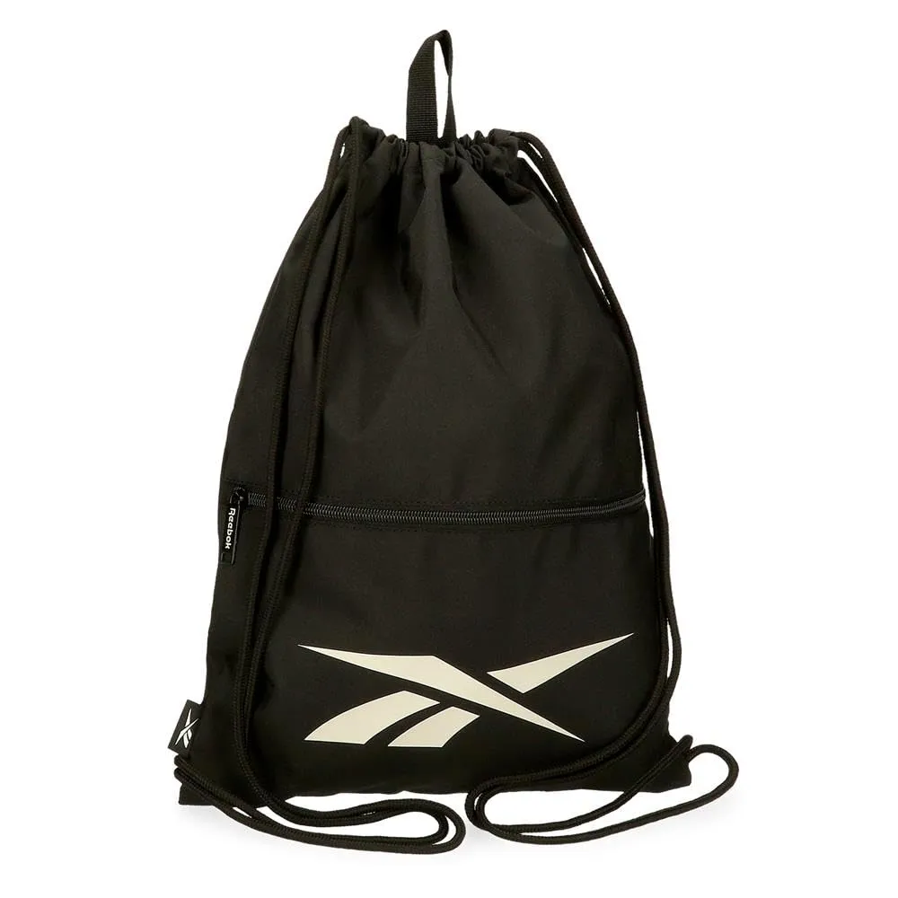 Reebok Malden Zaino Sacco con cerniera Nero 35 x 46 cm Poliestere by Joumma Bags, Nero, Taglia unica, Zaino Sacco Con Cerniera