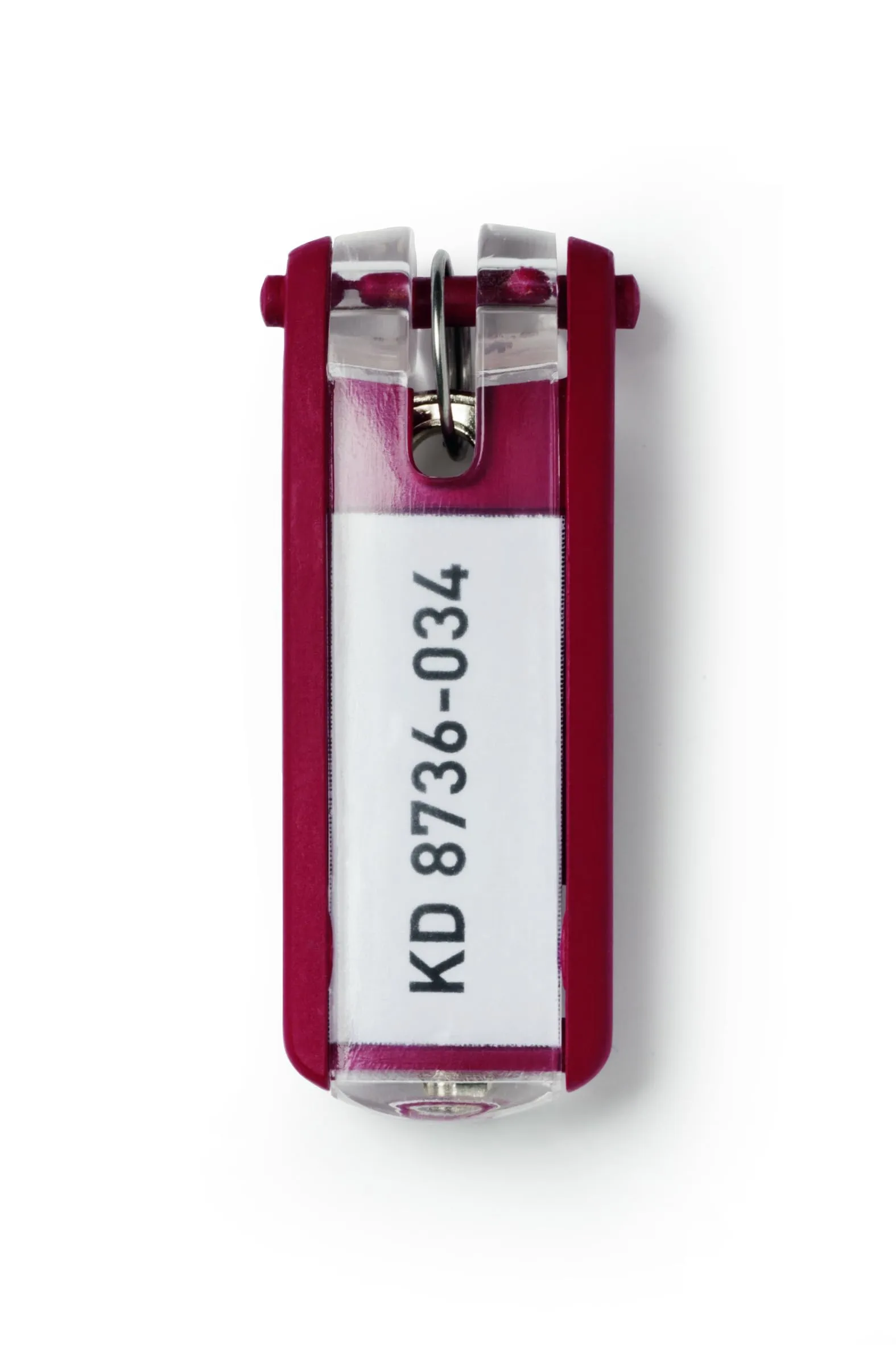 Durable 195703 - Key Clip, portachiavi, rosso, confezione da 6 pezzi