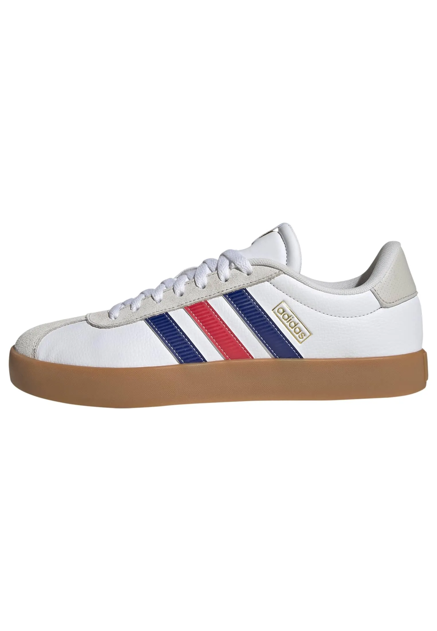 adidas Uomo VL Court 3.0 Shoes, Ftwr White/Pure Ruby/Mystery Ink, 36 EU