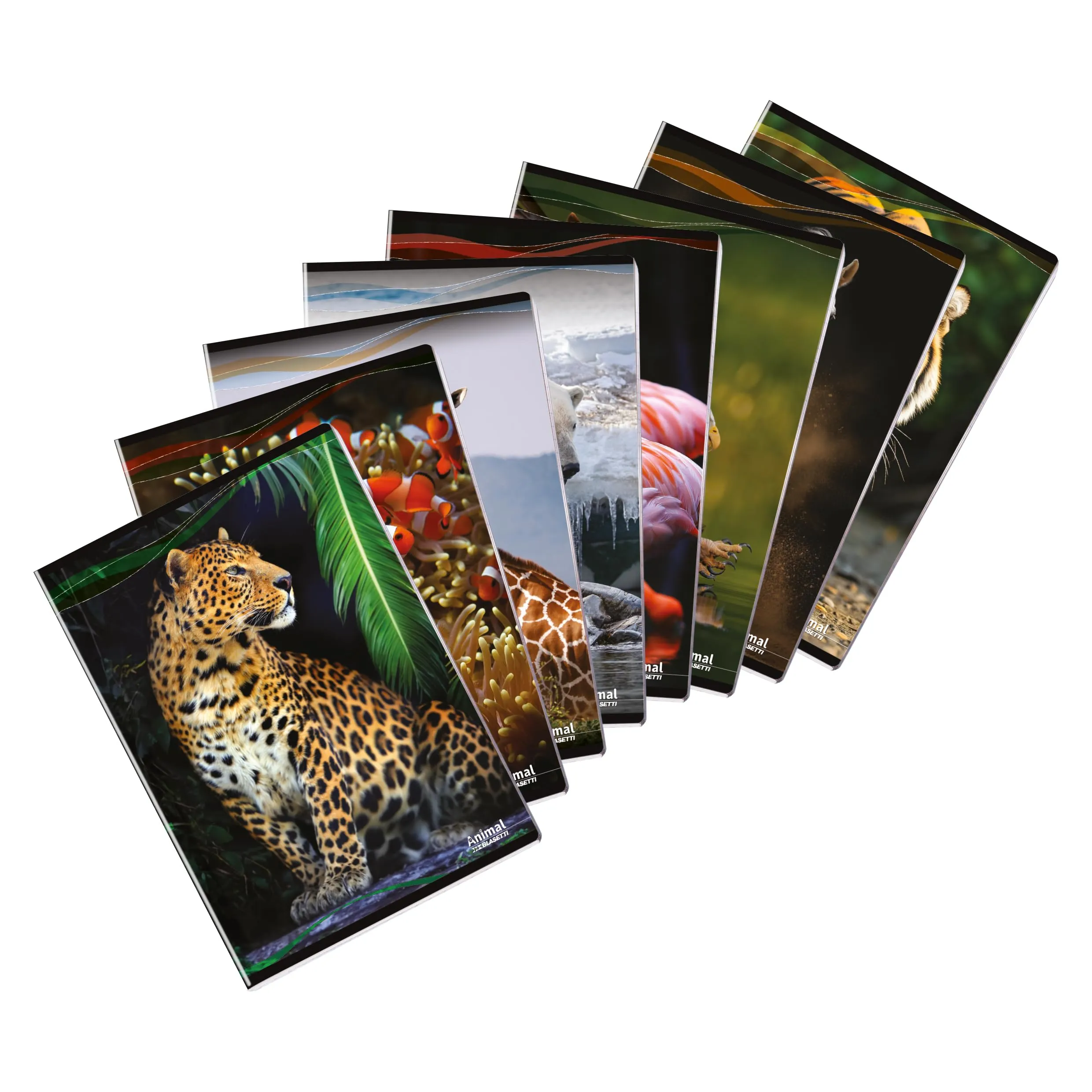 Blasetti Animal - Maxi Quaderno A4 - BCO Fogli Bianchi - 10pz