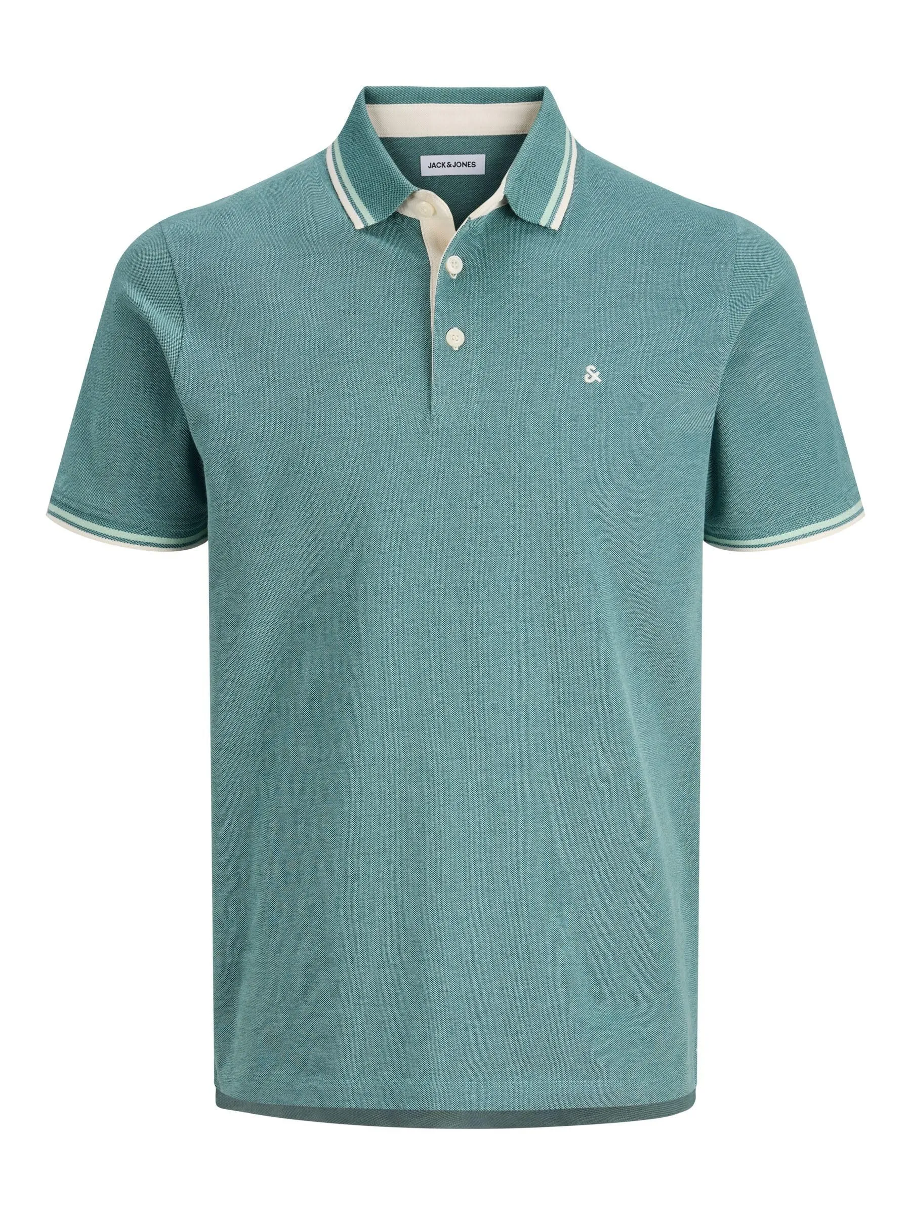 Jack & Jones Polo da Uomo a Maniche Corte in piqué con Punta Paulos