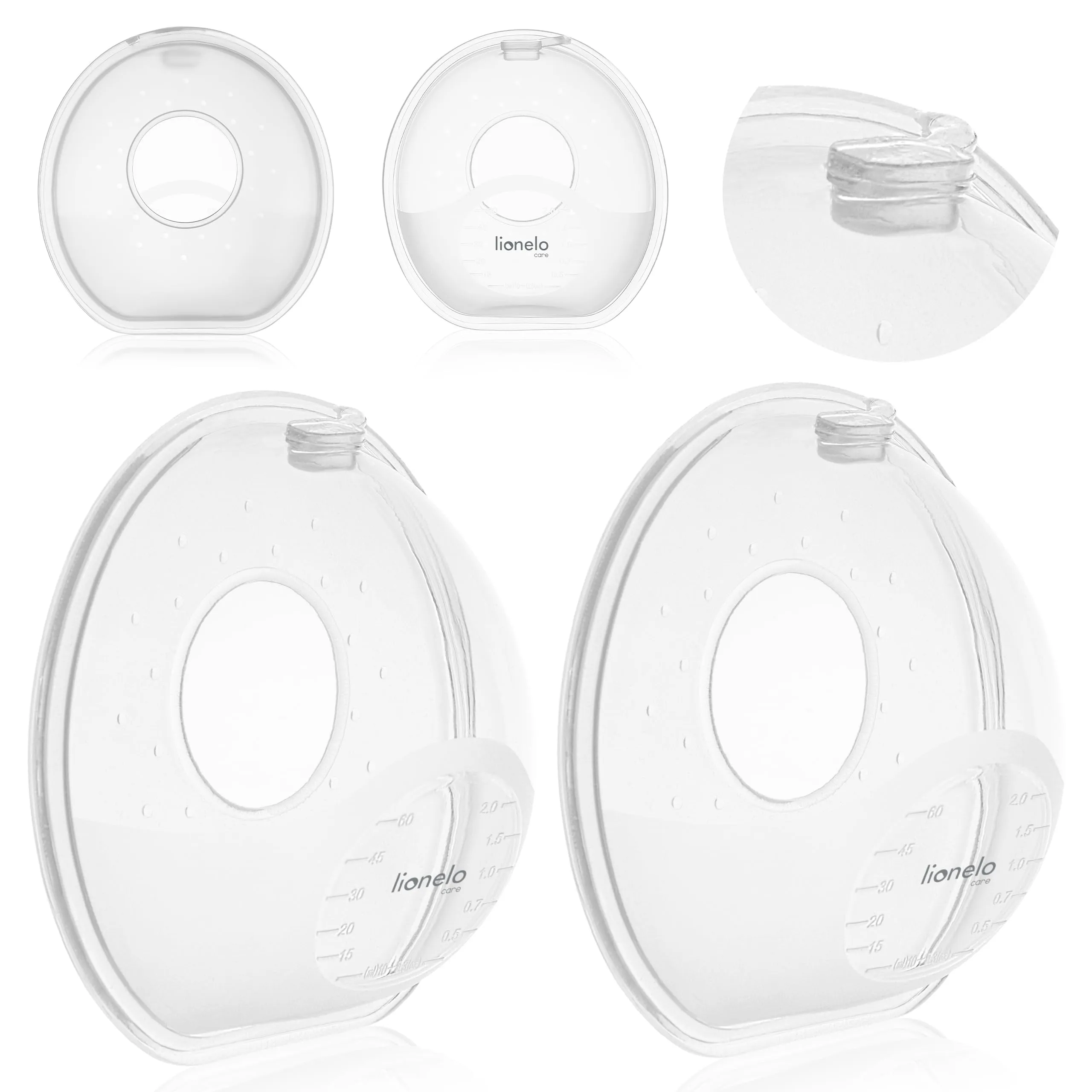 LIONELO Milky Simple Raccoglilatte in Silicone Senza BPA, 2 Pezzi