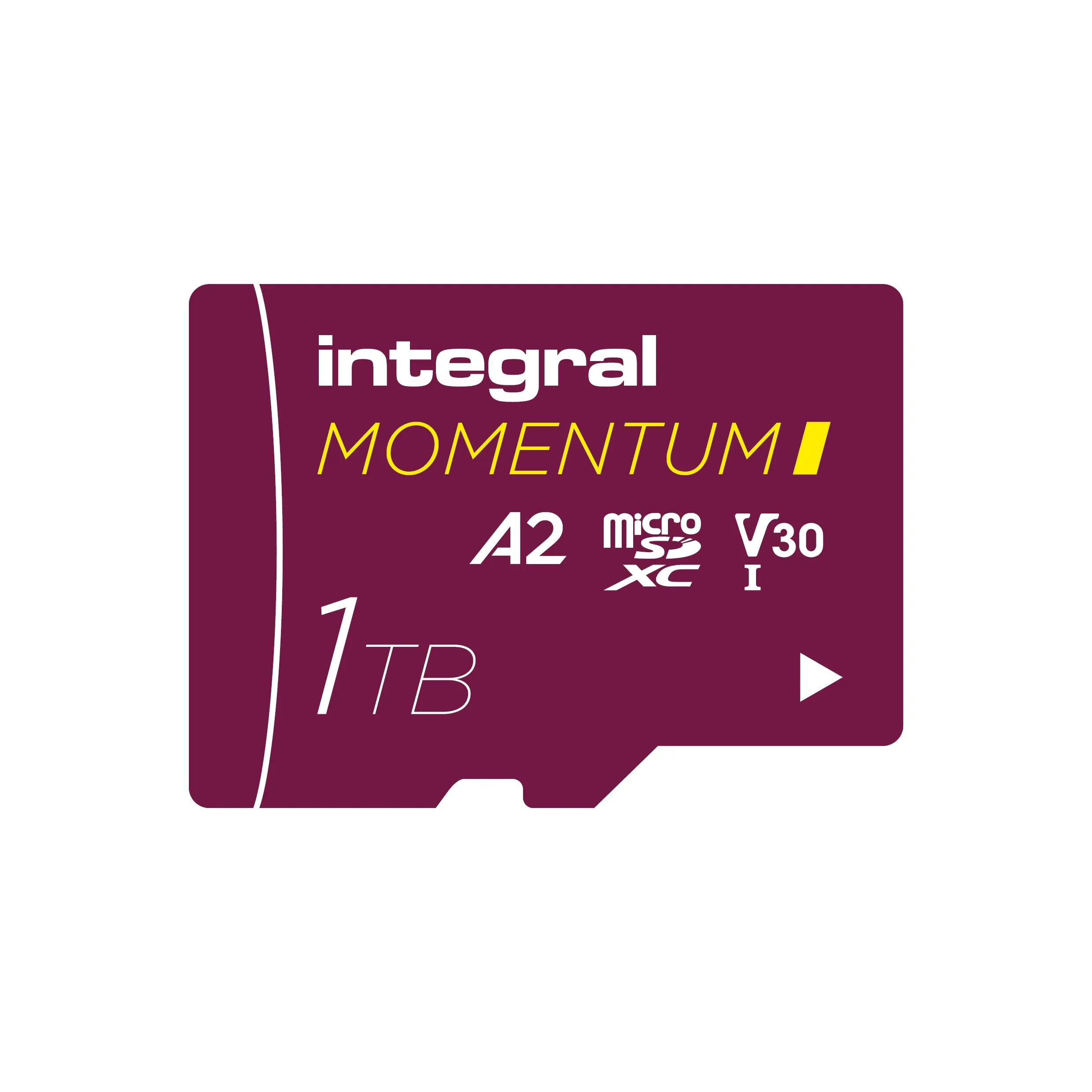 Integral Momentum I - Scheda microSDXC da 1 TB, fino a 210 MB/s in lettura, 180 MB/s in scrittura, V30, U3, A2-4K/5K UHD per GoPro, droni DJI, Action e 360 Cams - Impermeabile, antiurto, robusta