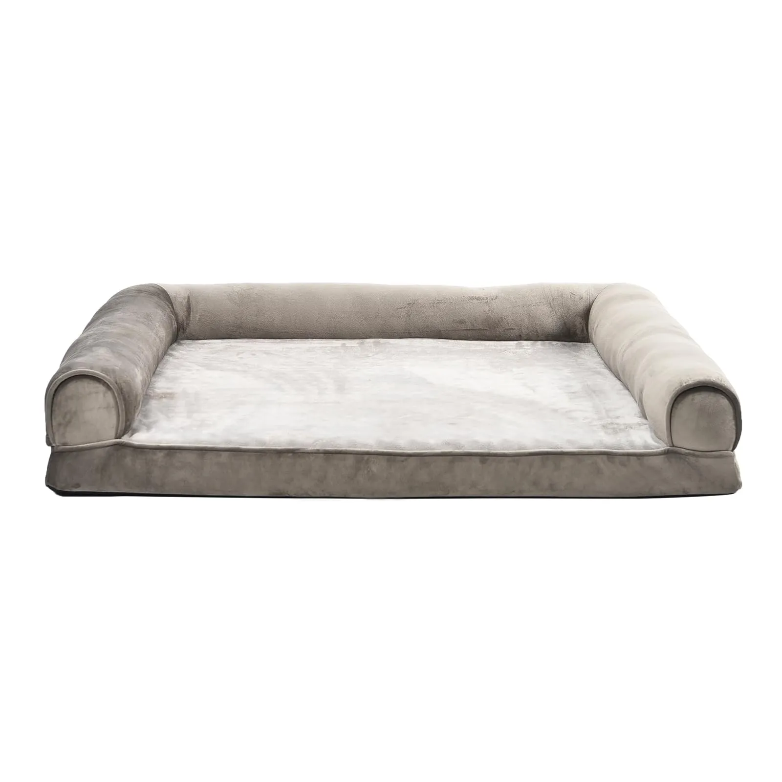 Amazon Basics Cuccia per cani e altri animali domestici, in stile divano, per salotto, in schiuma, sfoderabile, Taupe, 112 x 89 x 20 cm (L x W x H)