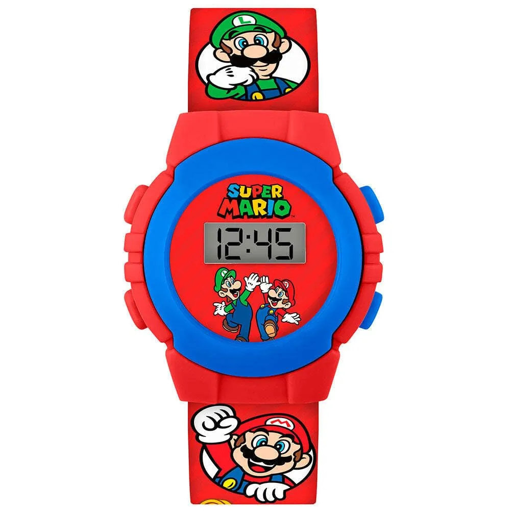 Mario Boys GSM4234 - Orologio digitale al quarzo con cinturino in plastica, Rosso, Bracciale