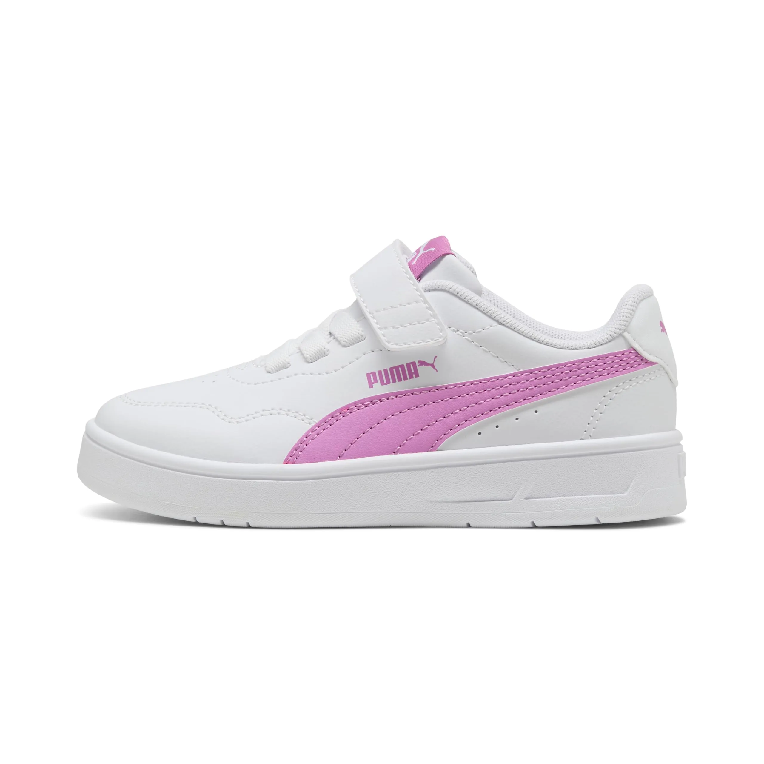 PUMA Court Lally AC+ PS Sneaker, White-Mauve Pop, 1.5 UK Bambino, Puma Bianco Malva Pop, 1.5 UK Child