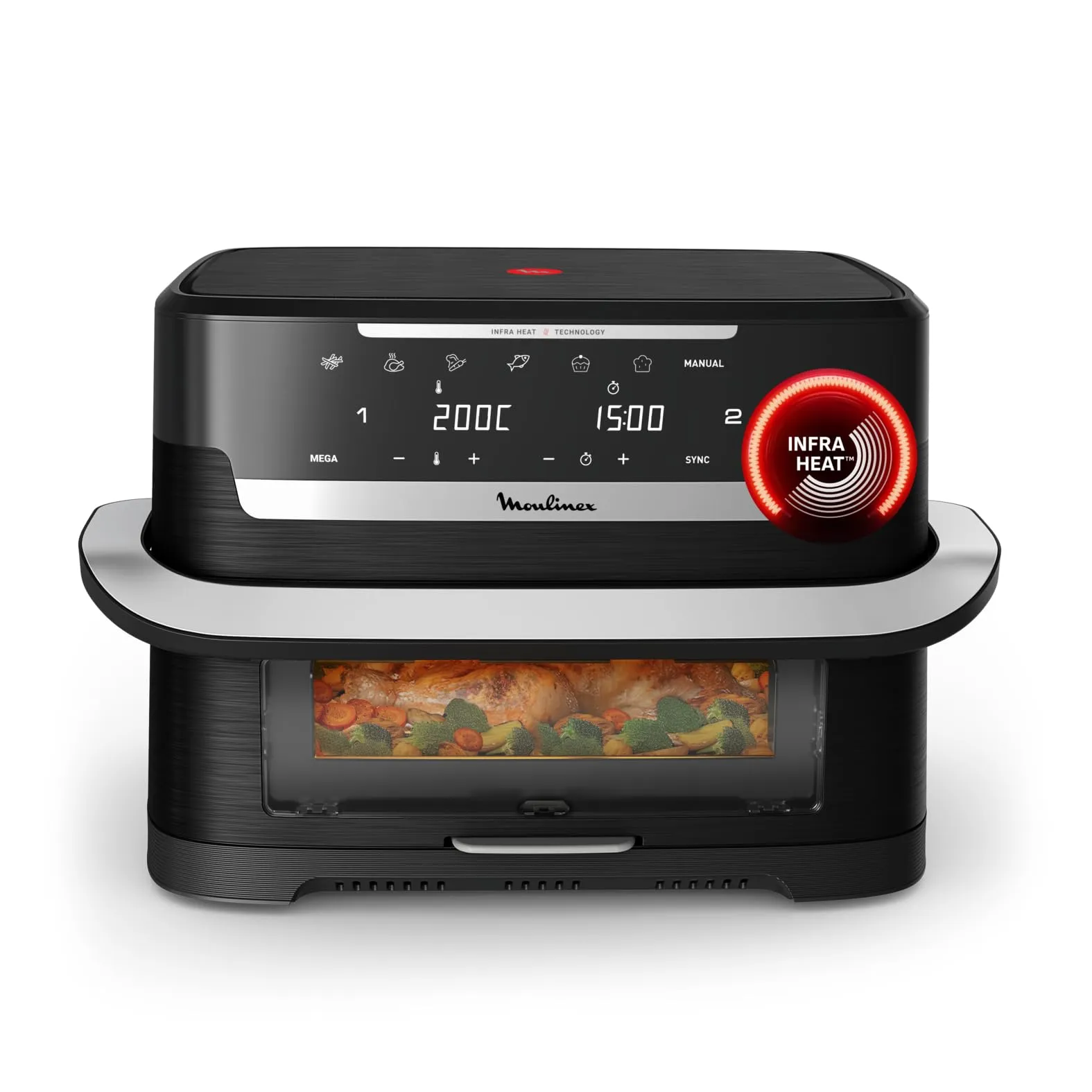 Moulinex Ever Fry Dual Flex, Friggitrice ad Aria 9L