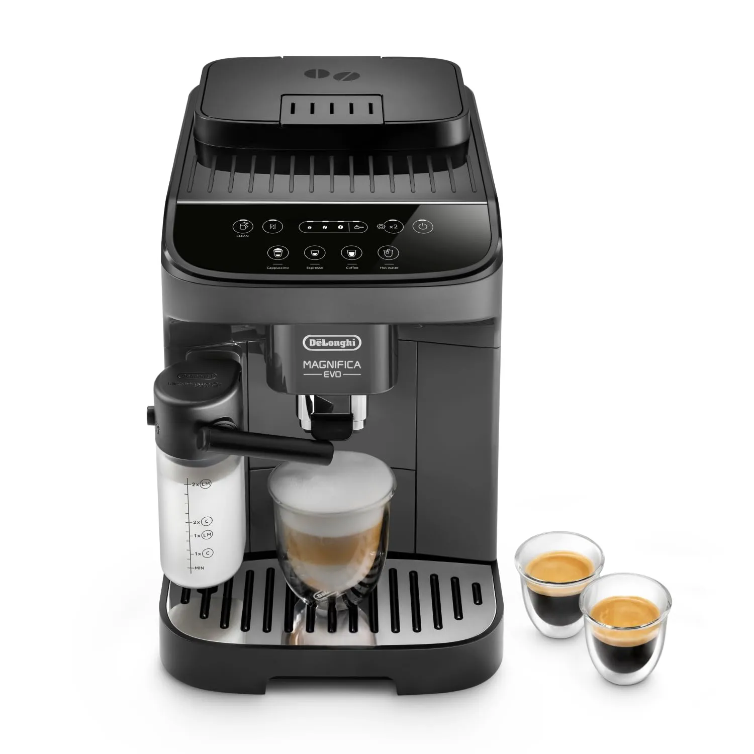De'Longhi Magnifica Evo - Macchina da Caffè Automatica 4 Bevande Grigio