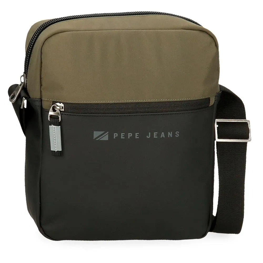 Pepe Jeans Jarvis Borsa a Mano, verde scuro, Tracolla tablet