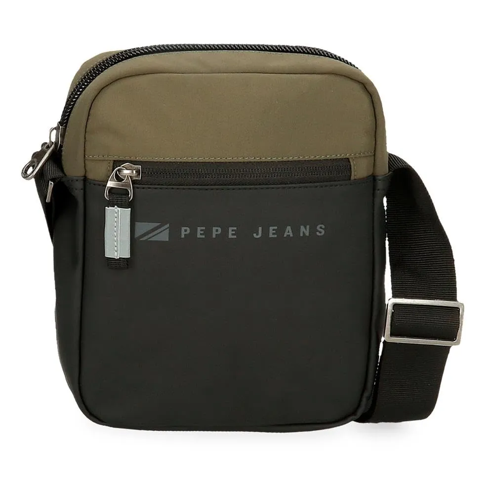 Pepe Jeans Jarvis Borsa a Mano, verde scuro, Tracolla media