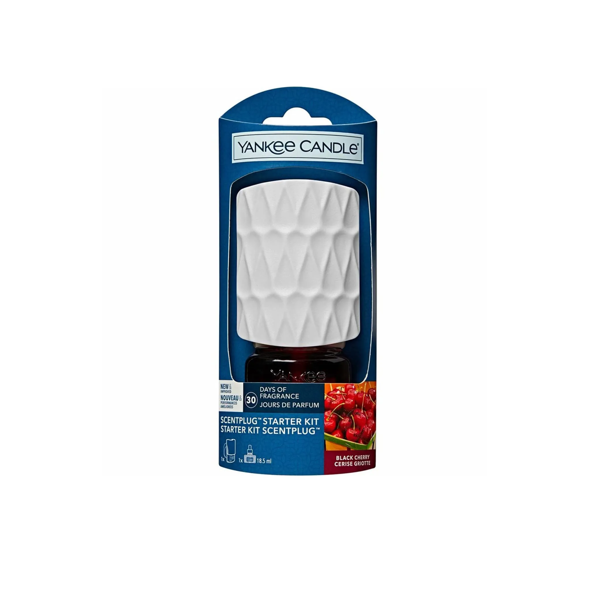 Yankee Candle Kit iniziale Scent Plug | Ciliegia nera | Include base plug-in e ricarica | Fragranza per la casa senza fiamma