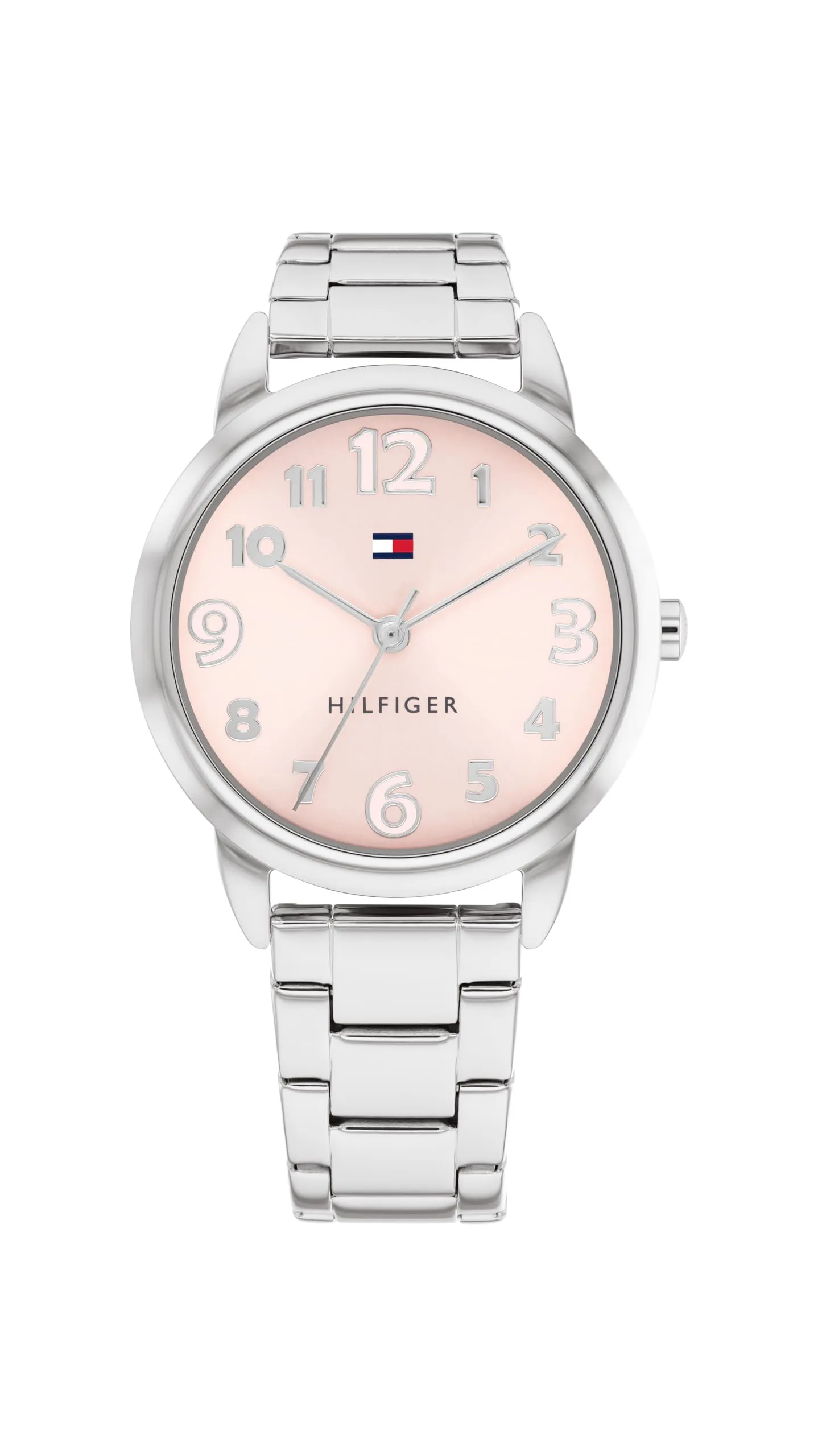 Tommy Hilfiger Orologio con Movimento al Quarzo a Tre Lancetteper i Giovani con Cinturino in Acciaio InossidabileArgentato - 1720045, Silver