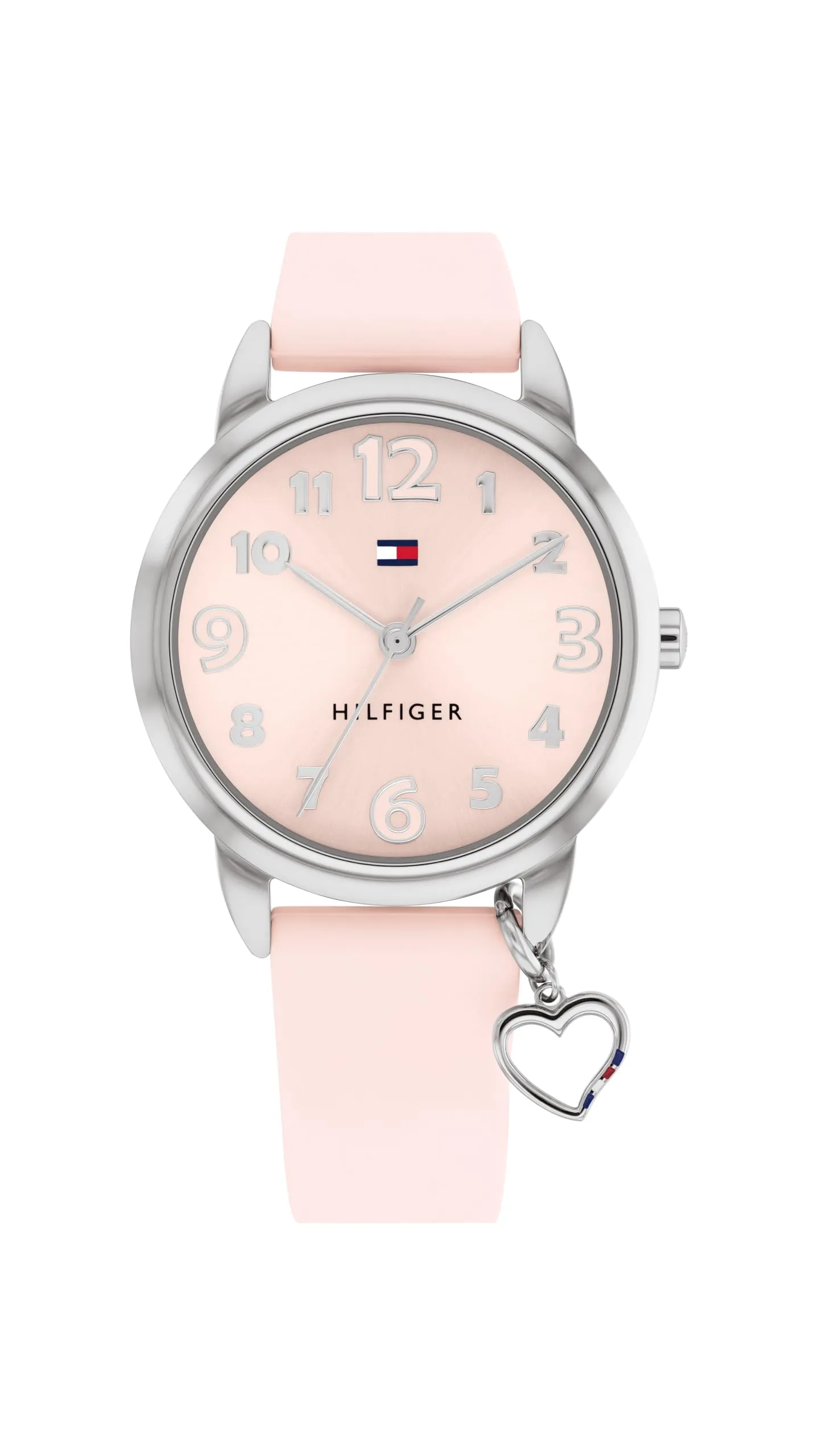 Tommy Hilfiger Orologio con Movimento al Quarzo a Tre Lancetteper i Giovani con Cinturino in Silicone Rosa - 1720044, Blush