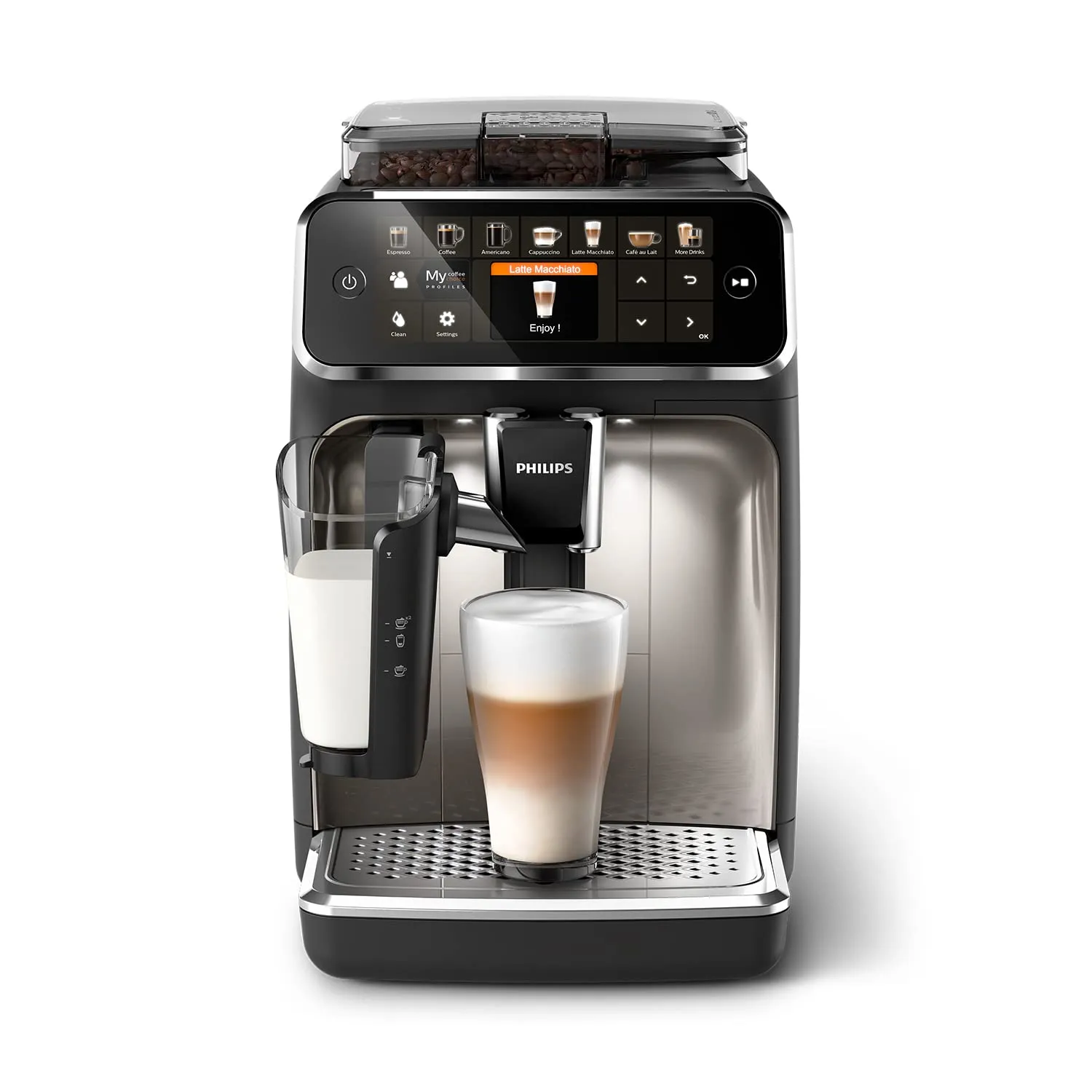 Philips 5400 Macchina Caffè Automatica, 12 bevande, Caraffa LatteGo