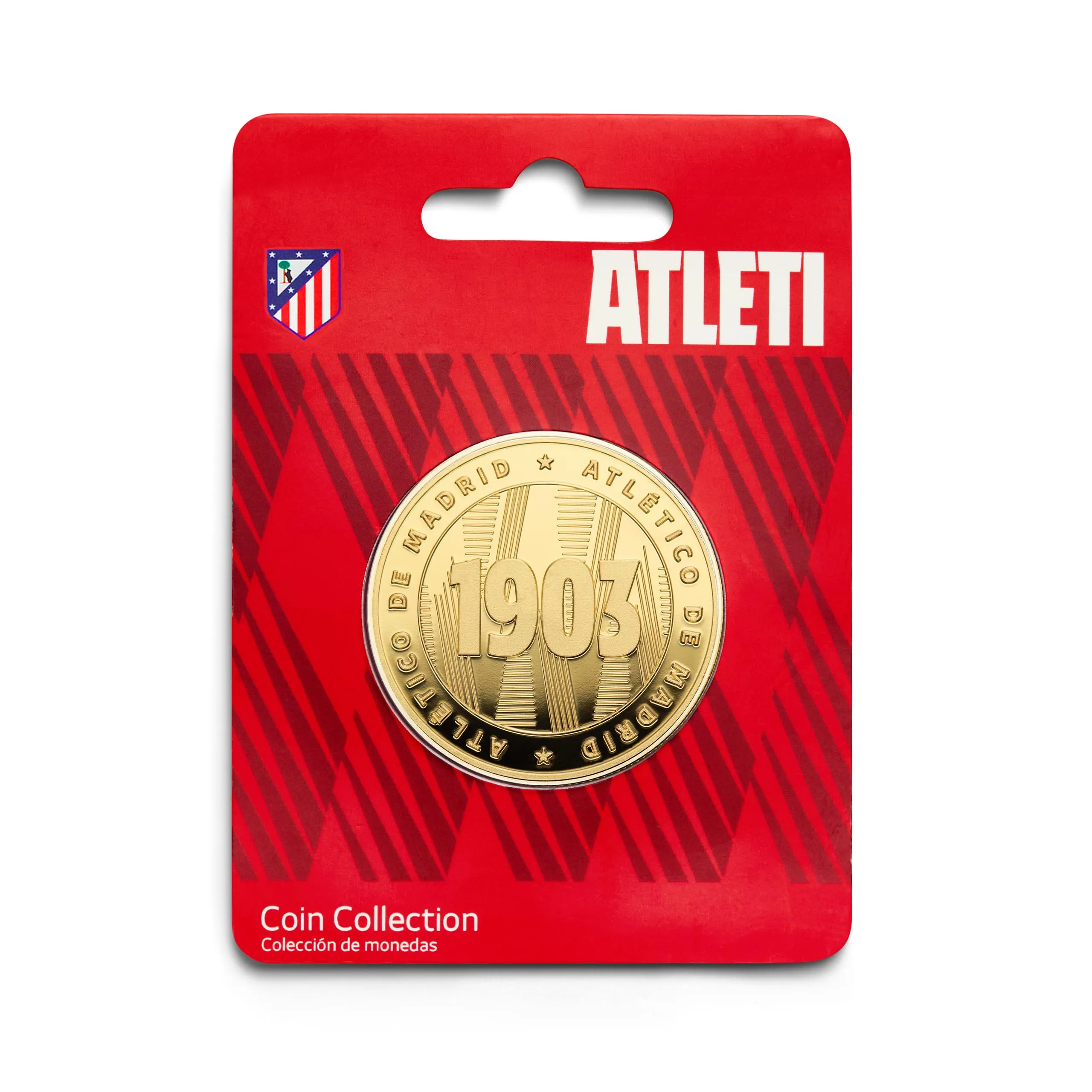 MOCIWORLD Atlético de Madrid, Edizione Speciale con Stemma e Anno dell'Alluvione, Collector's Gold Prodotto con Licenza Ufficiale
