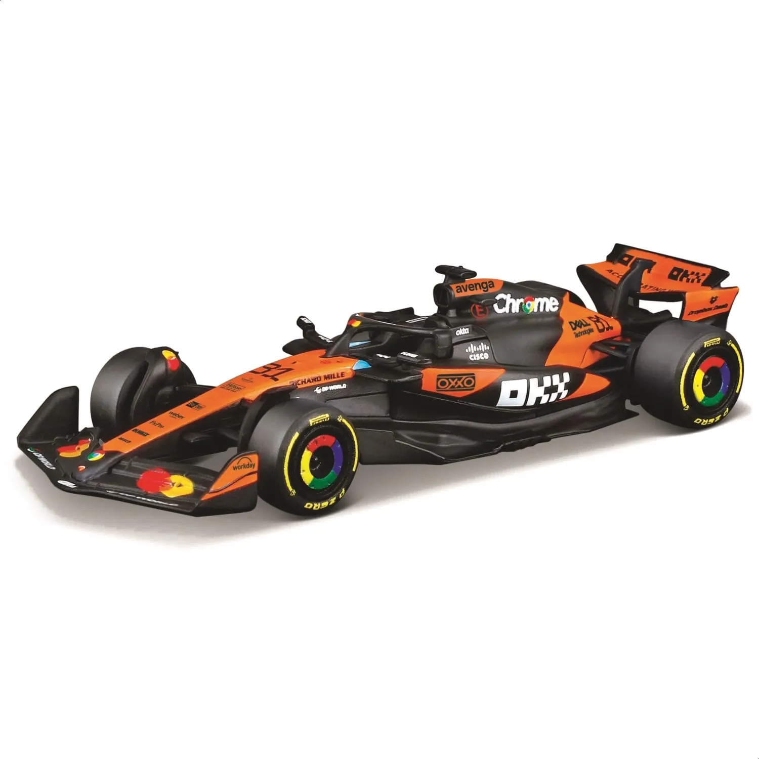 Bburago - F1 McLaren F1 MCL39 2025#81 Oscar Piastri, Auto Diecast in Scala 1:64, Replica Dettagliata Monoposto Formula 1, Colori Ufficiali McLaren, Blister da Collezione, Età Consigliata 14+ Anni