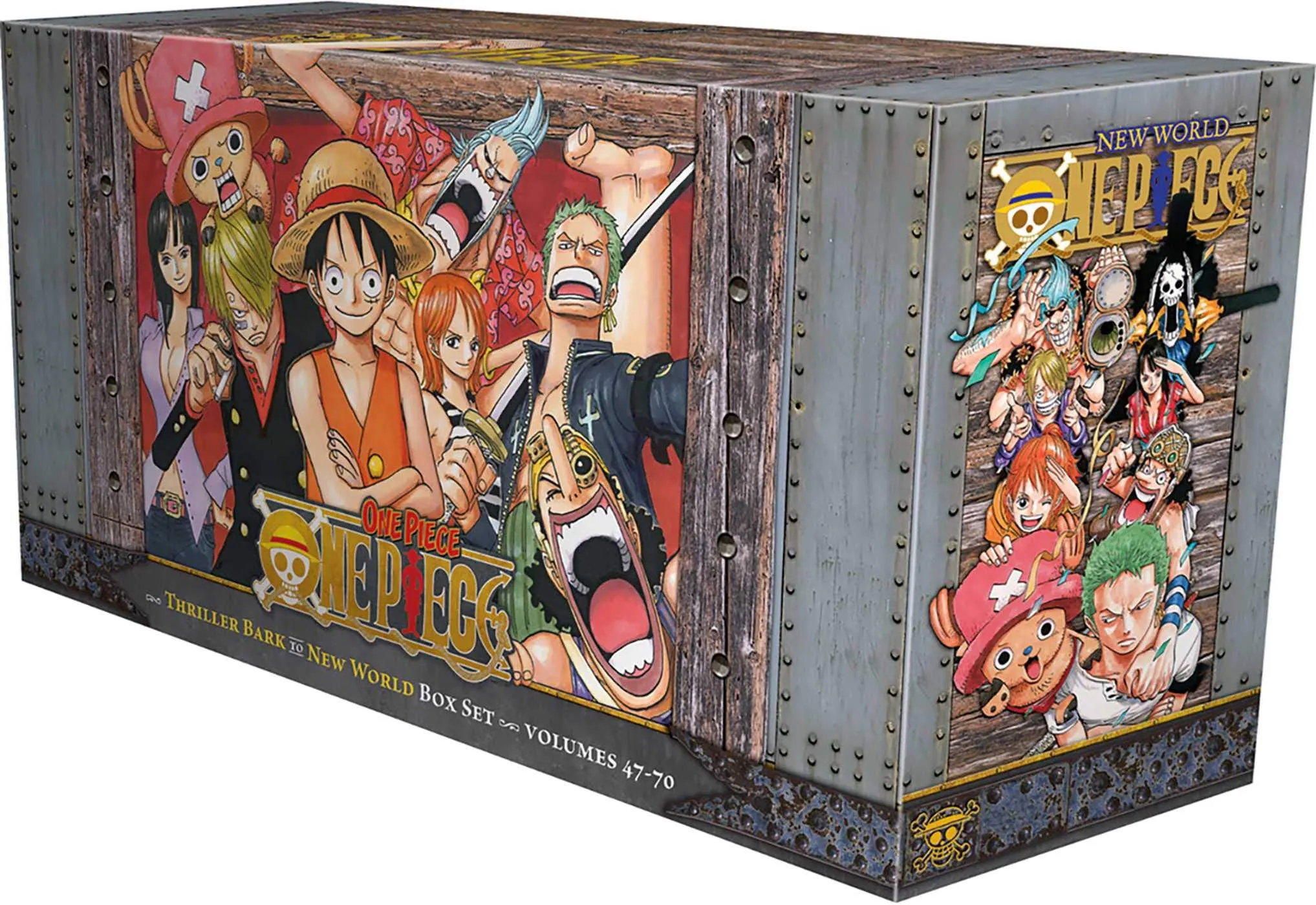 One Piece Box Set 3: Thriller Bark to New World, Bonus Mini Comic "One Piece x Dragon Ball" (47-70)