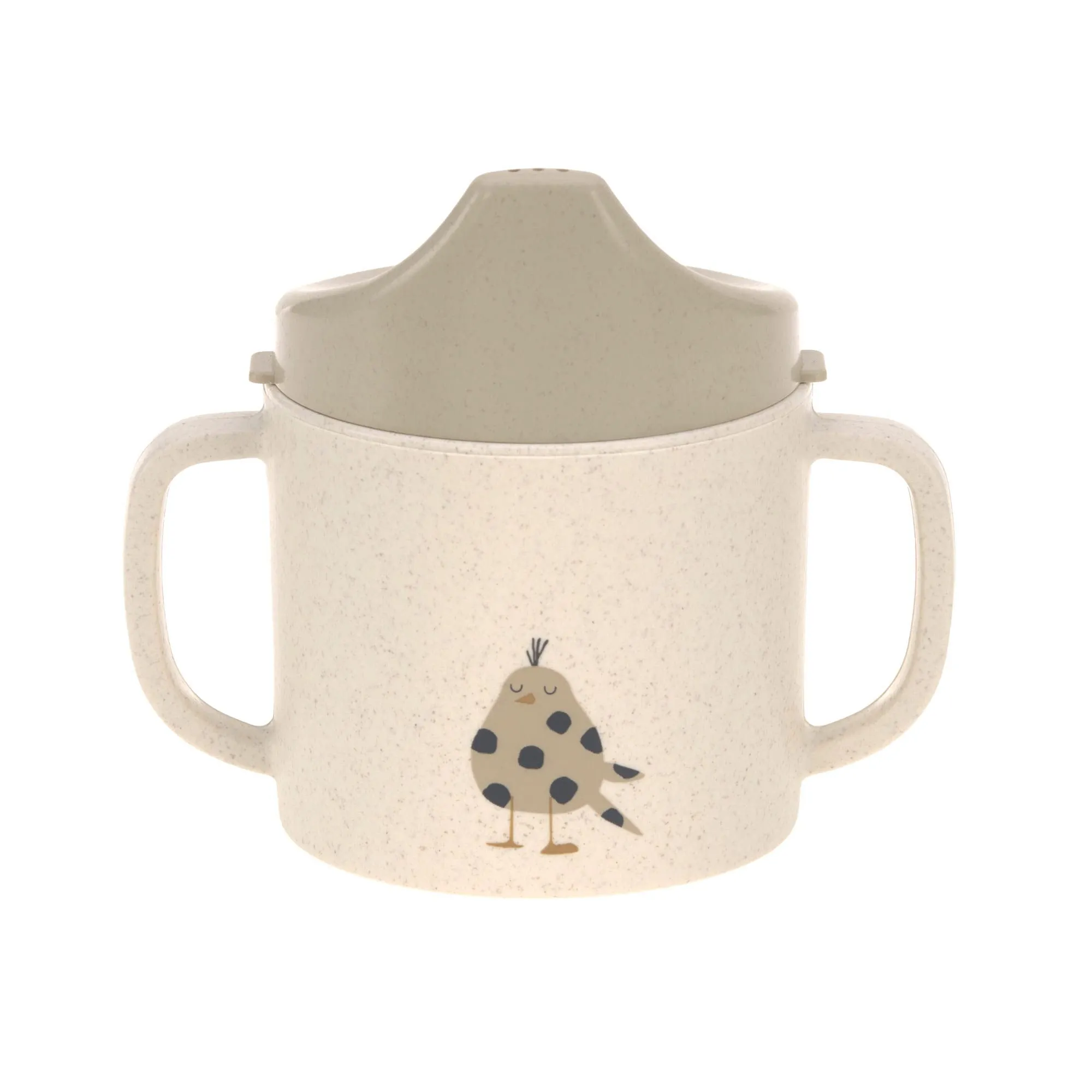 LÄSSIG Tazza per bambini con manico e coperchio rimovibile 150 ml/Sippy Cup PP/Cellulose powder pink
